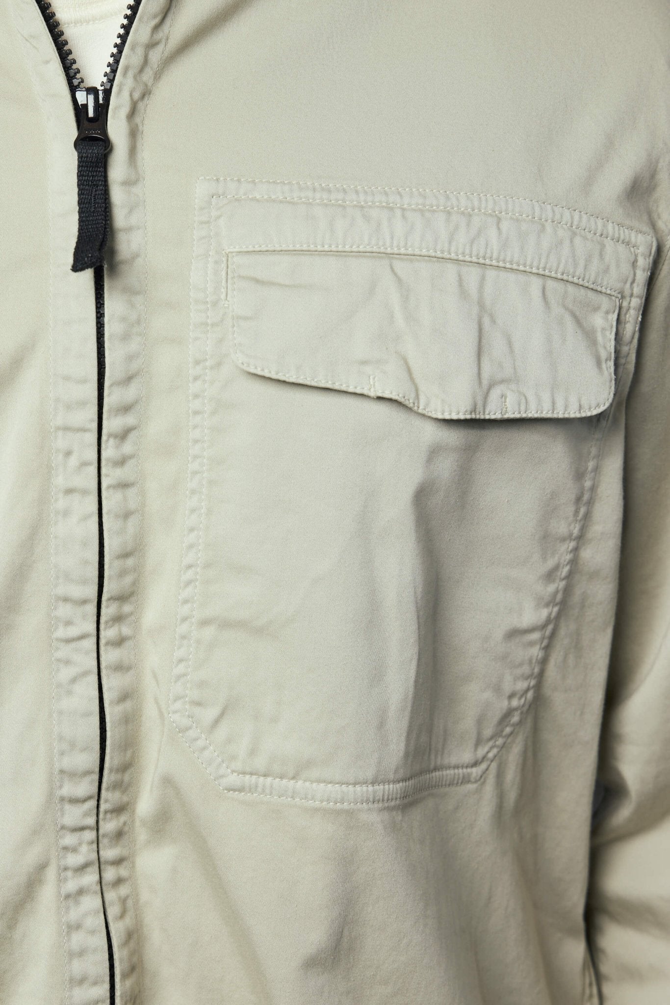 Regular-fit Overshirt with Concealed Zipper
