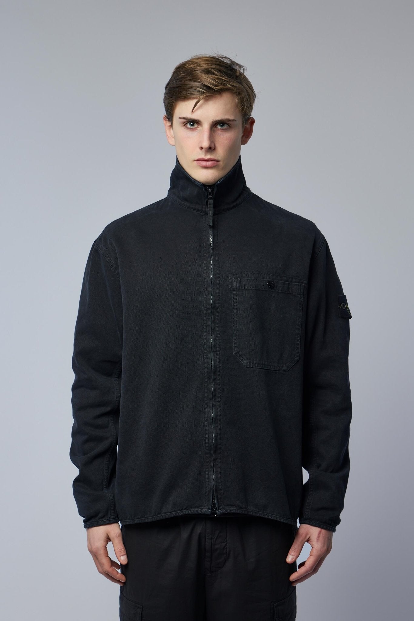 Comfort Fit Zip-up Overshirt
