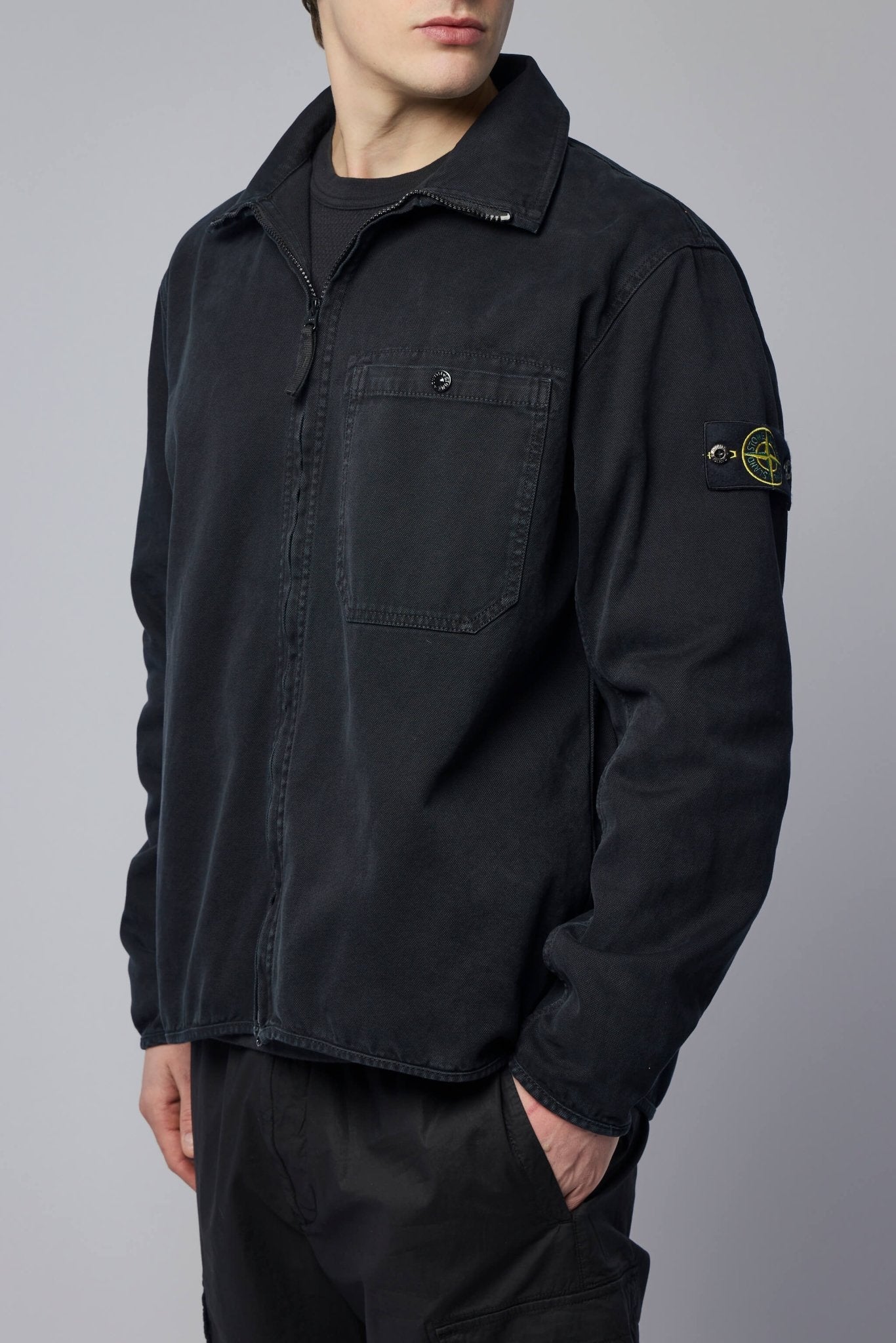Comfort Fit Zip-up Overshirt