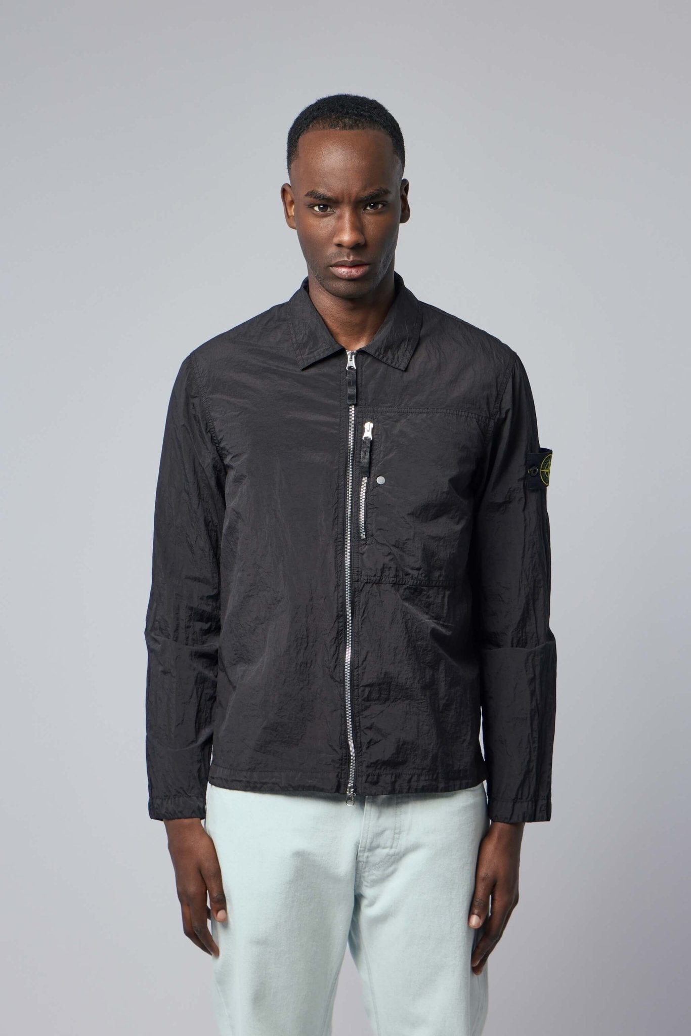 Regular Fit Overshirt with Zip Pocket