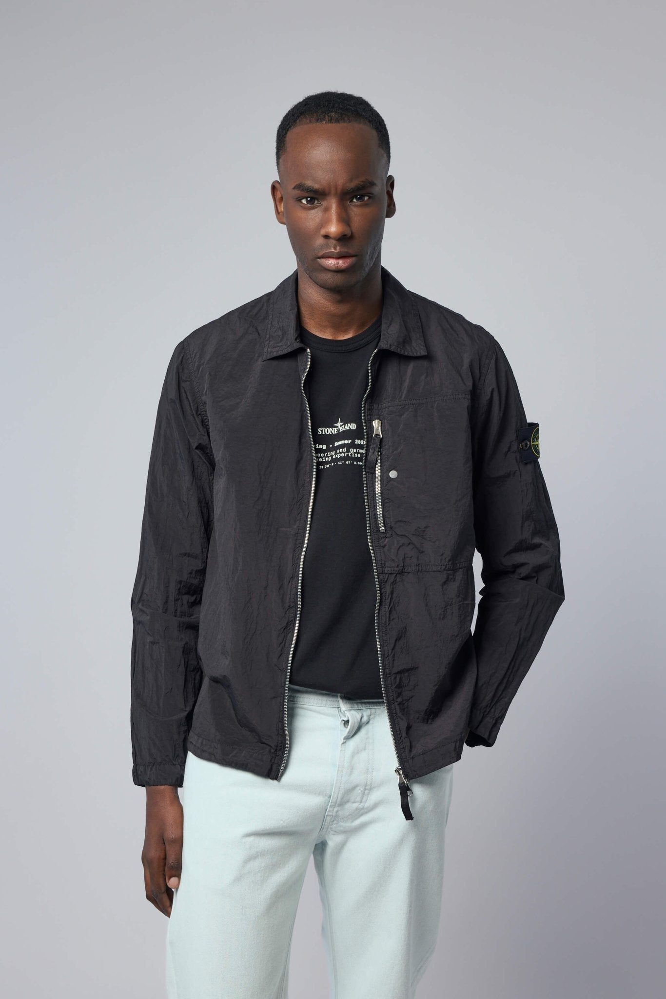Regular Fit Overshirt with Zip Pocket