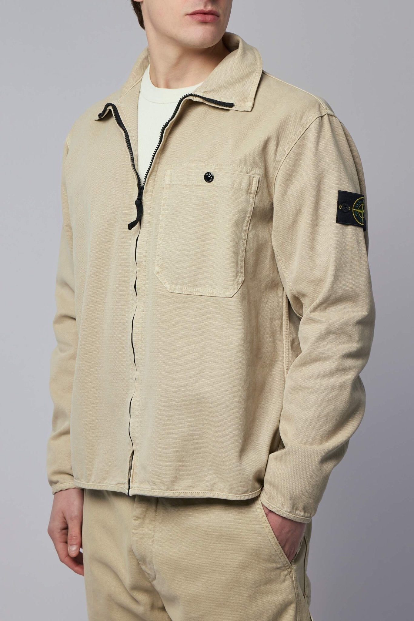 Comfort Fit Zip-up Overshirt