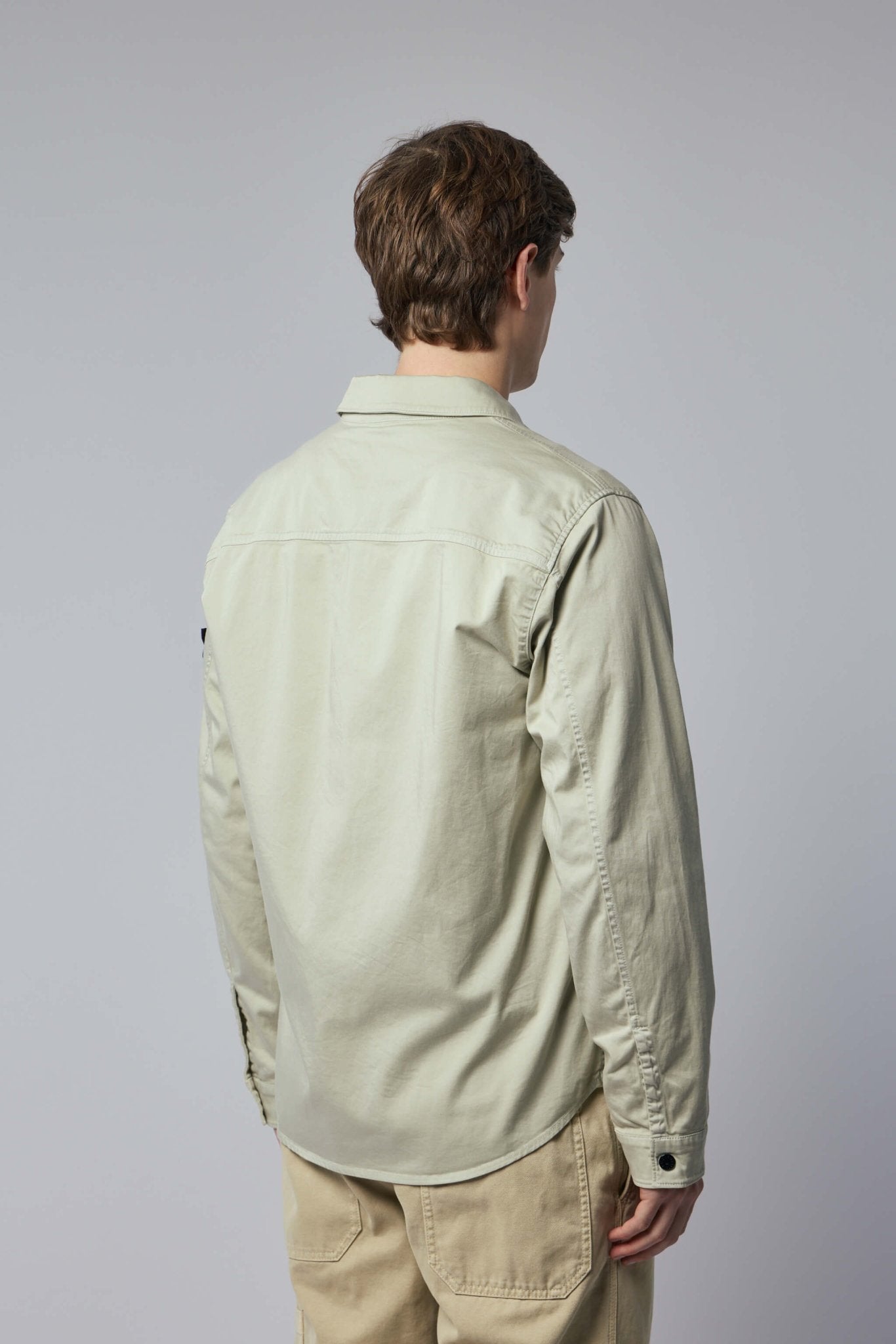 Regular-fit Overshirt with Concealed Zipper