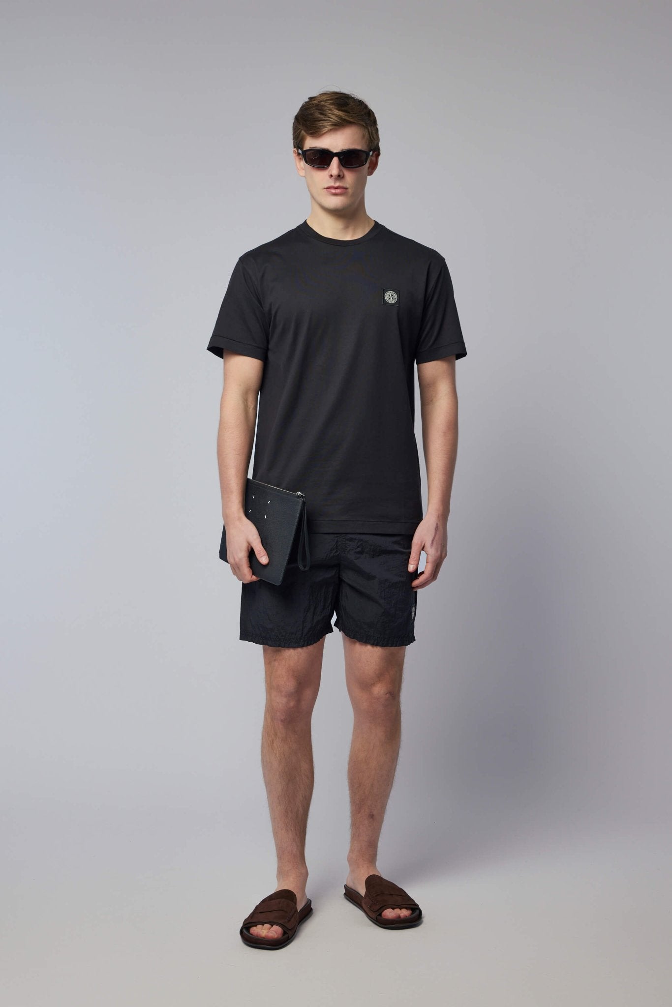 Regular Fit Mid-length Swim Shorts with Pockets