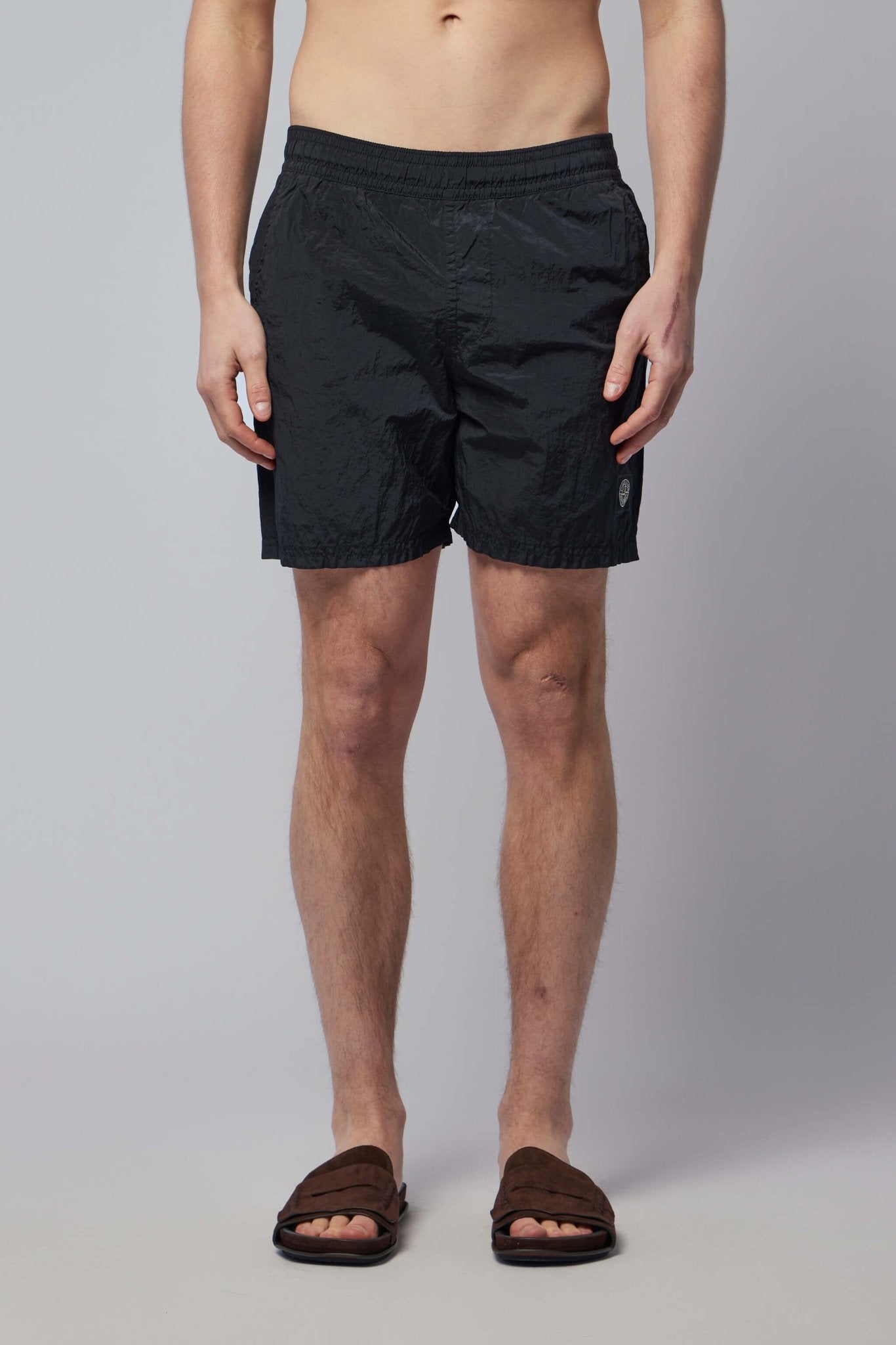 Regular Fit Mid-length Swim Shorts with Pockets