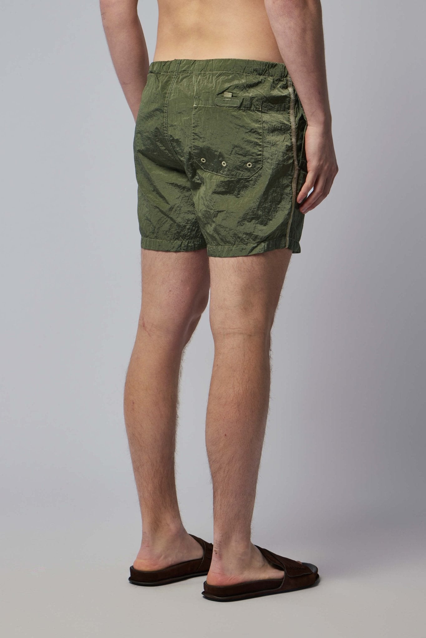 Slim Fit Swim Shorts with Pockets