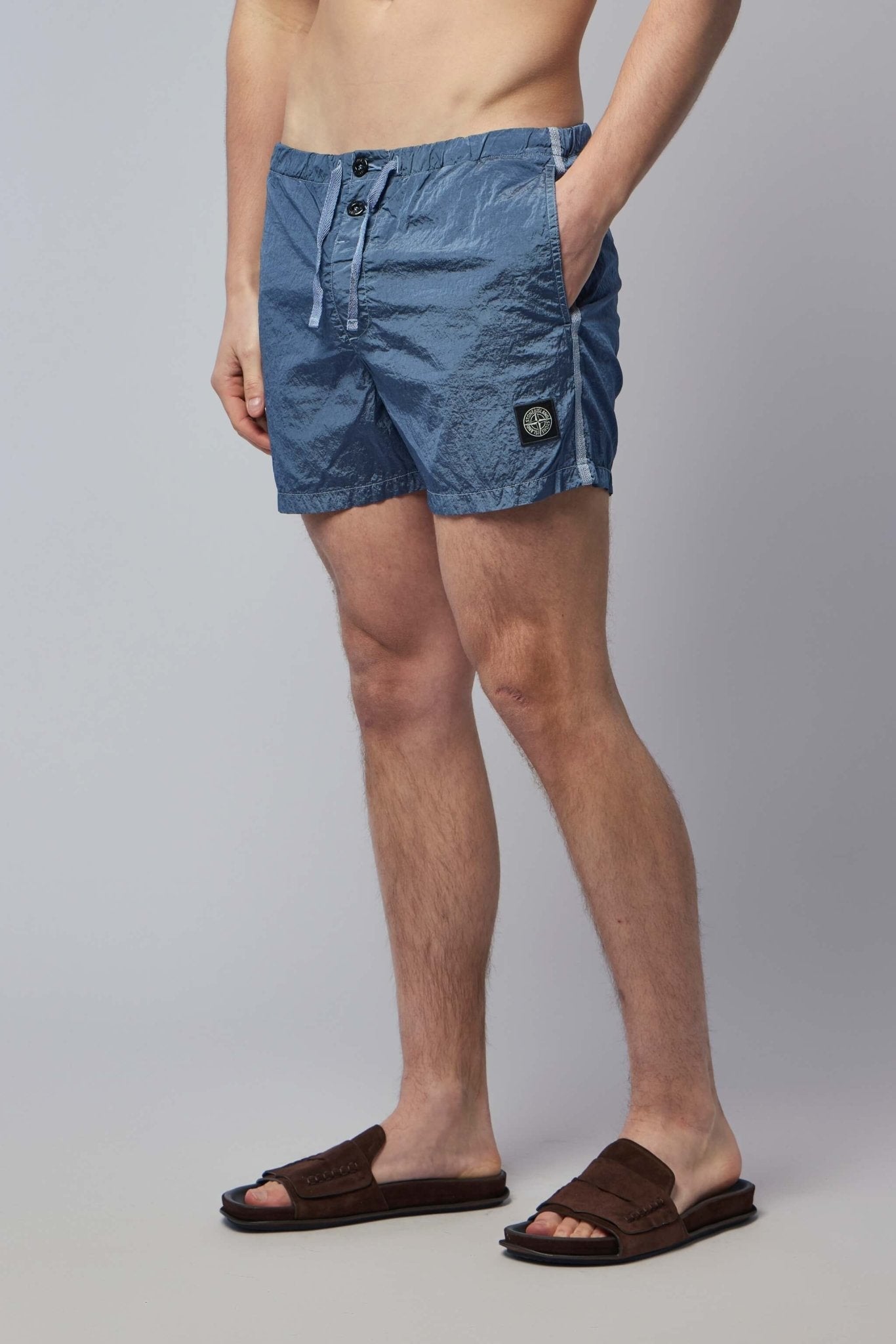 Slim Fit Swim Shorts with Pockets