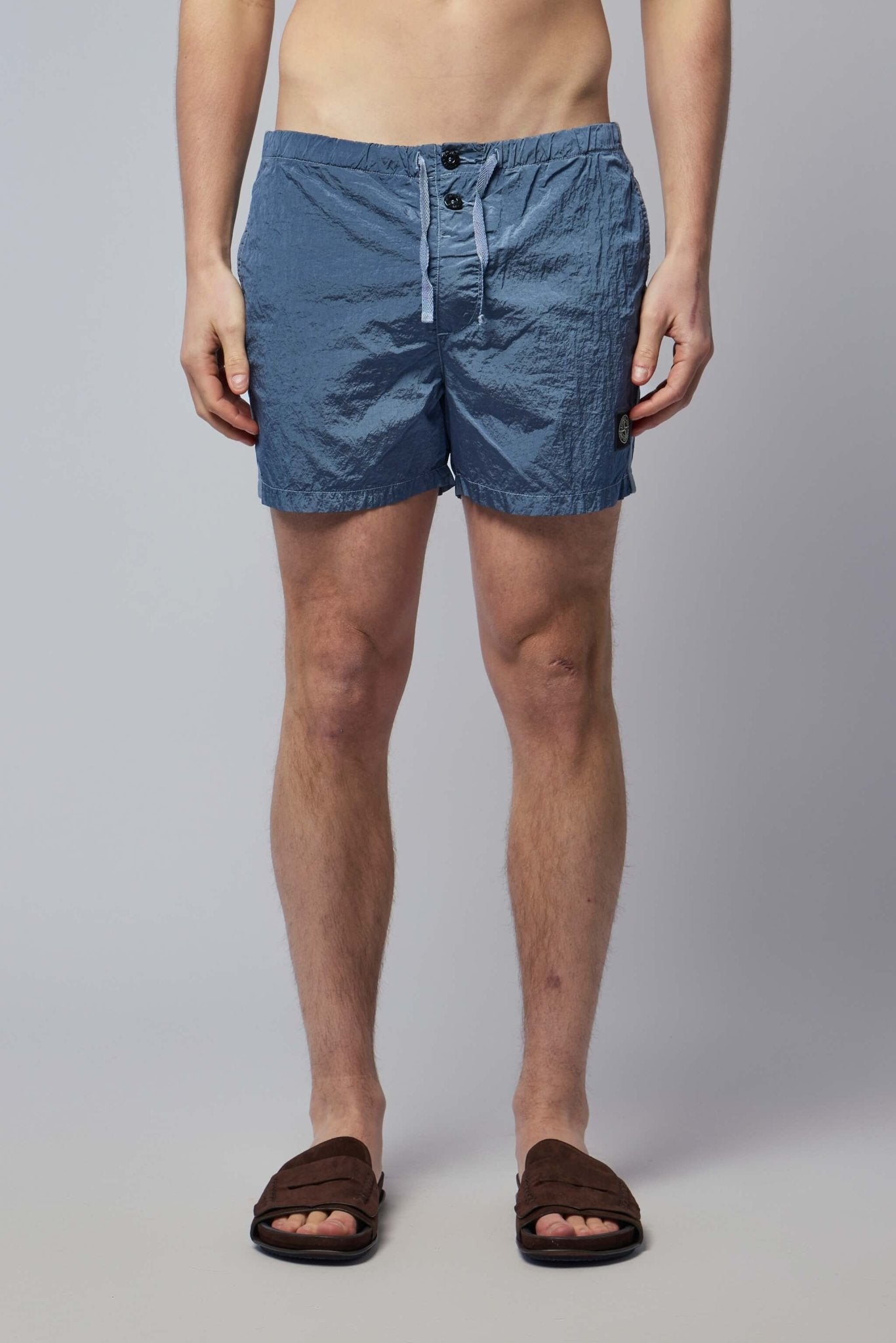 Slim Fit Swim Shorts with Pockets