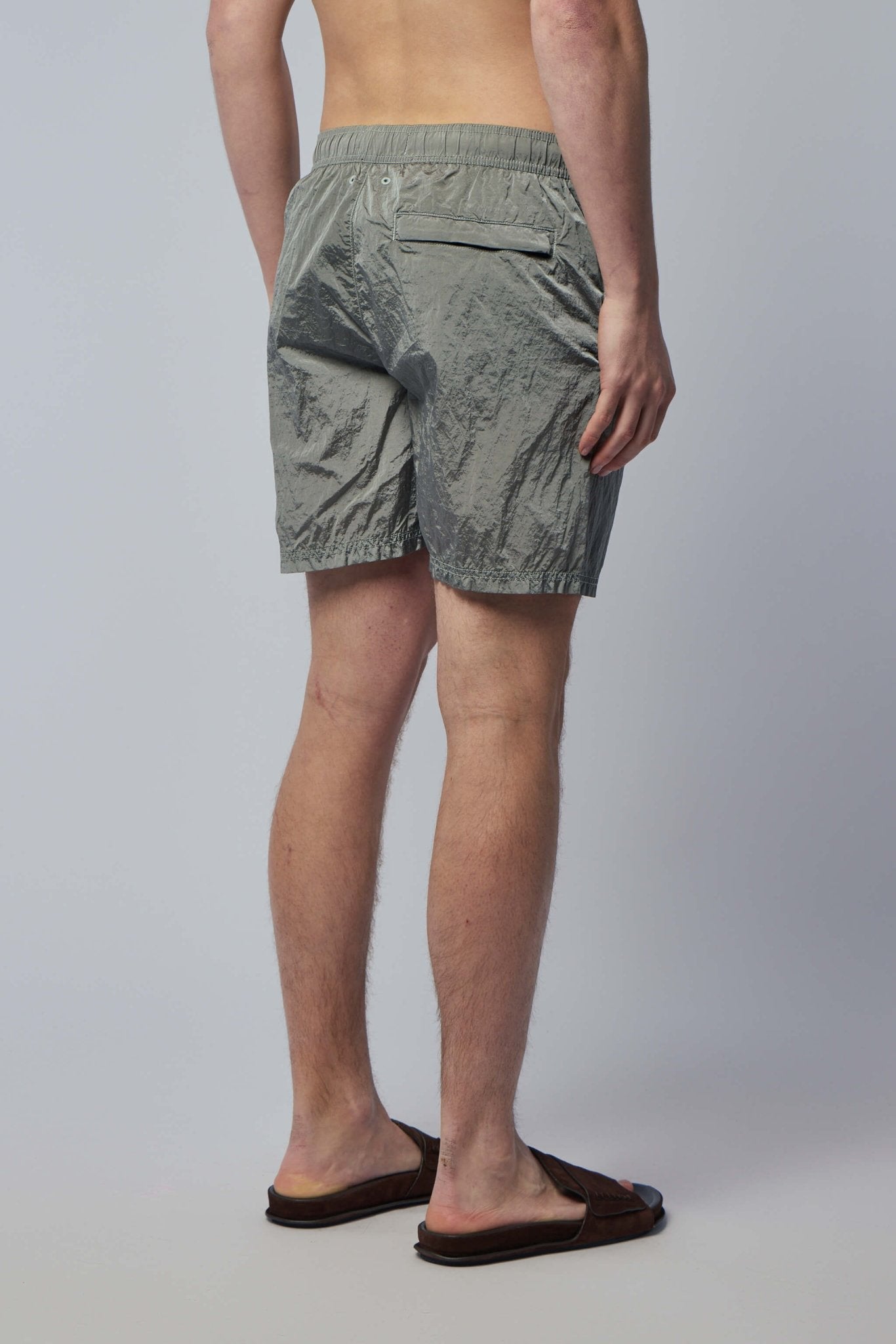 Regular Fit Mid-length Swim Shorts with Pockets