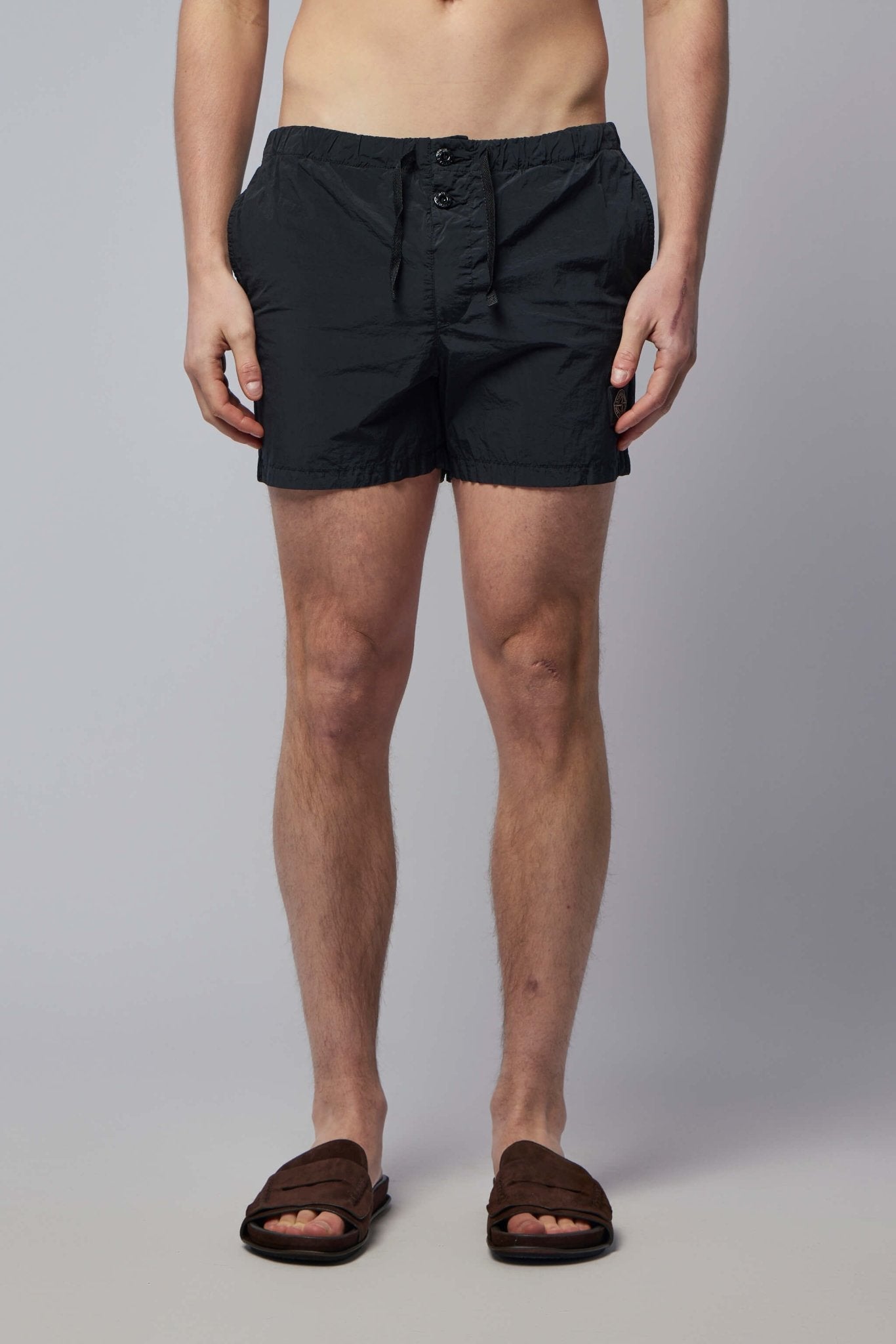 Slim Fit Swim Shorts with Pockets