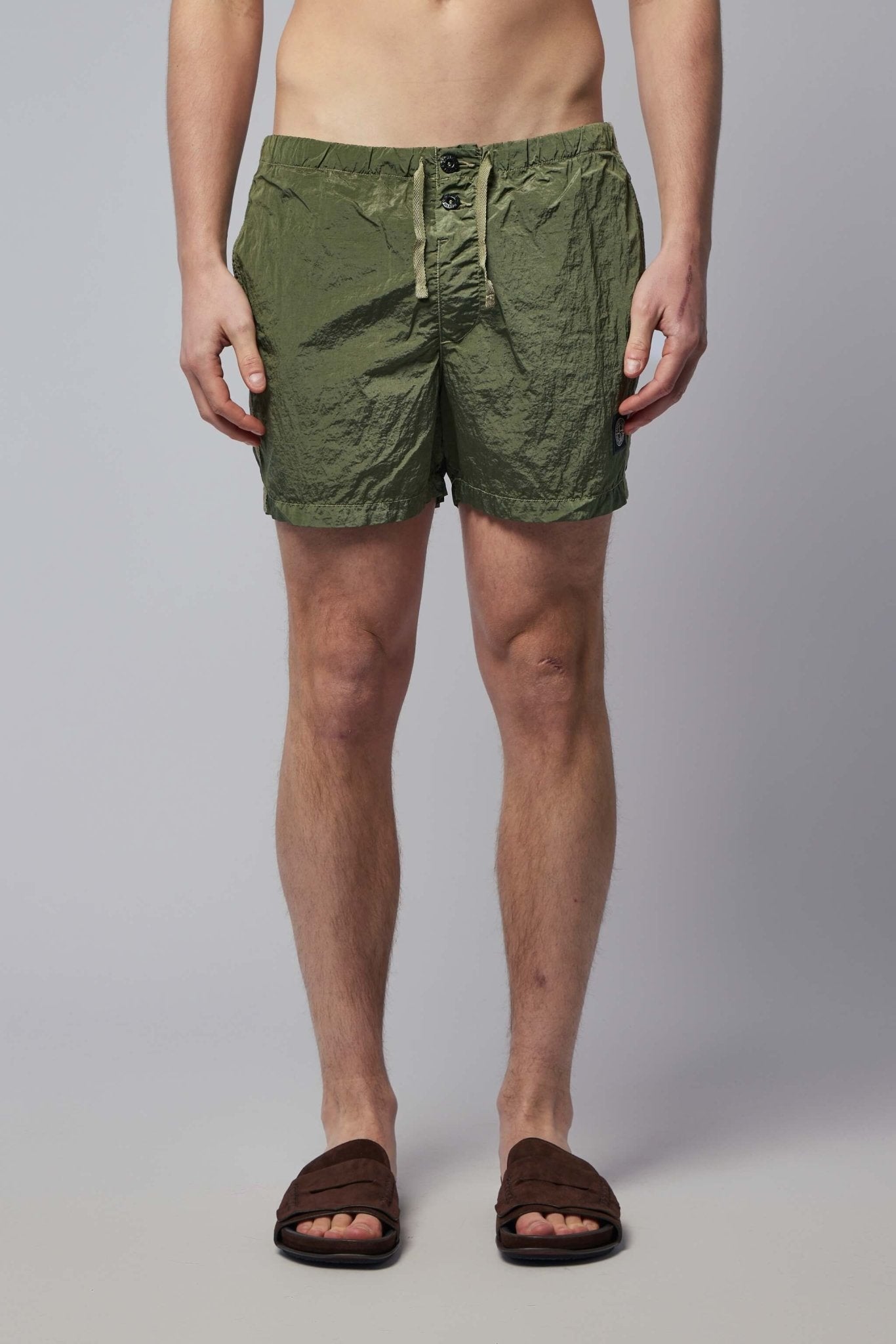 Slim Fit Swim Shorts with Pockets