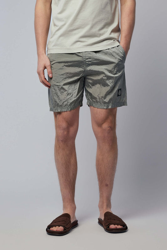 Regular Fit Mid-length Swim Shorts with Pockets