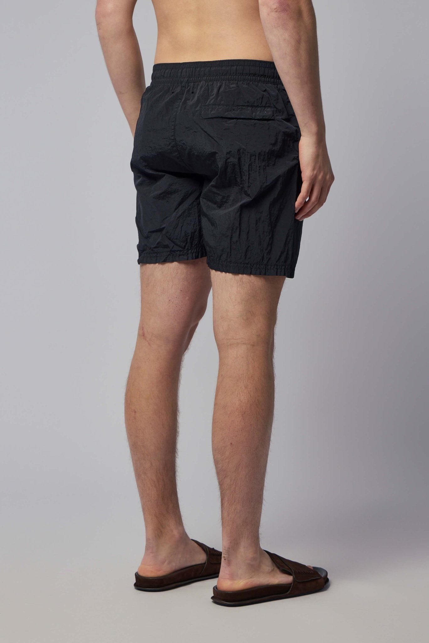 Regular Fit Mid-length Swim Shorts with Pockets