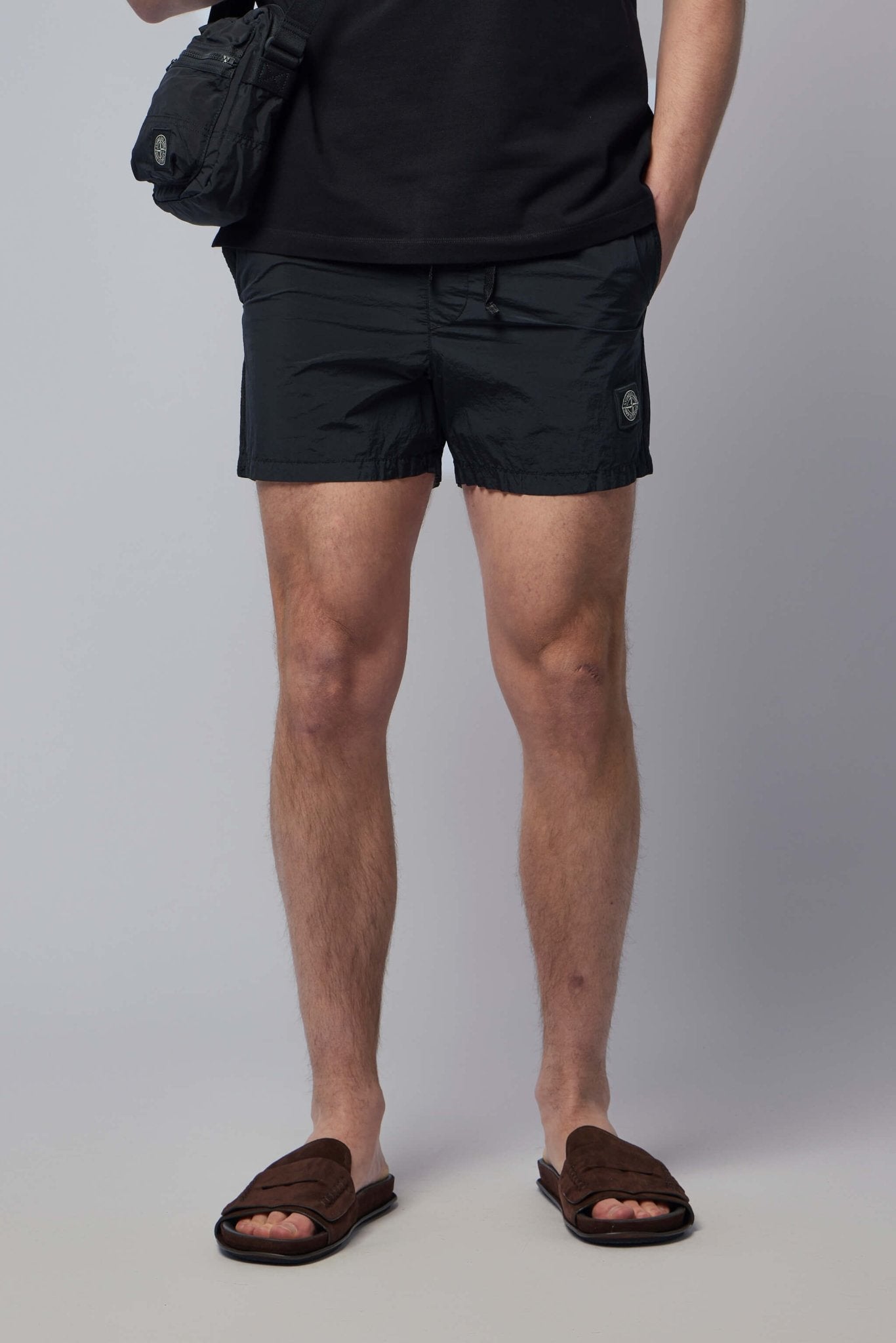 Slim Fit Swim Shorts with Pockets