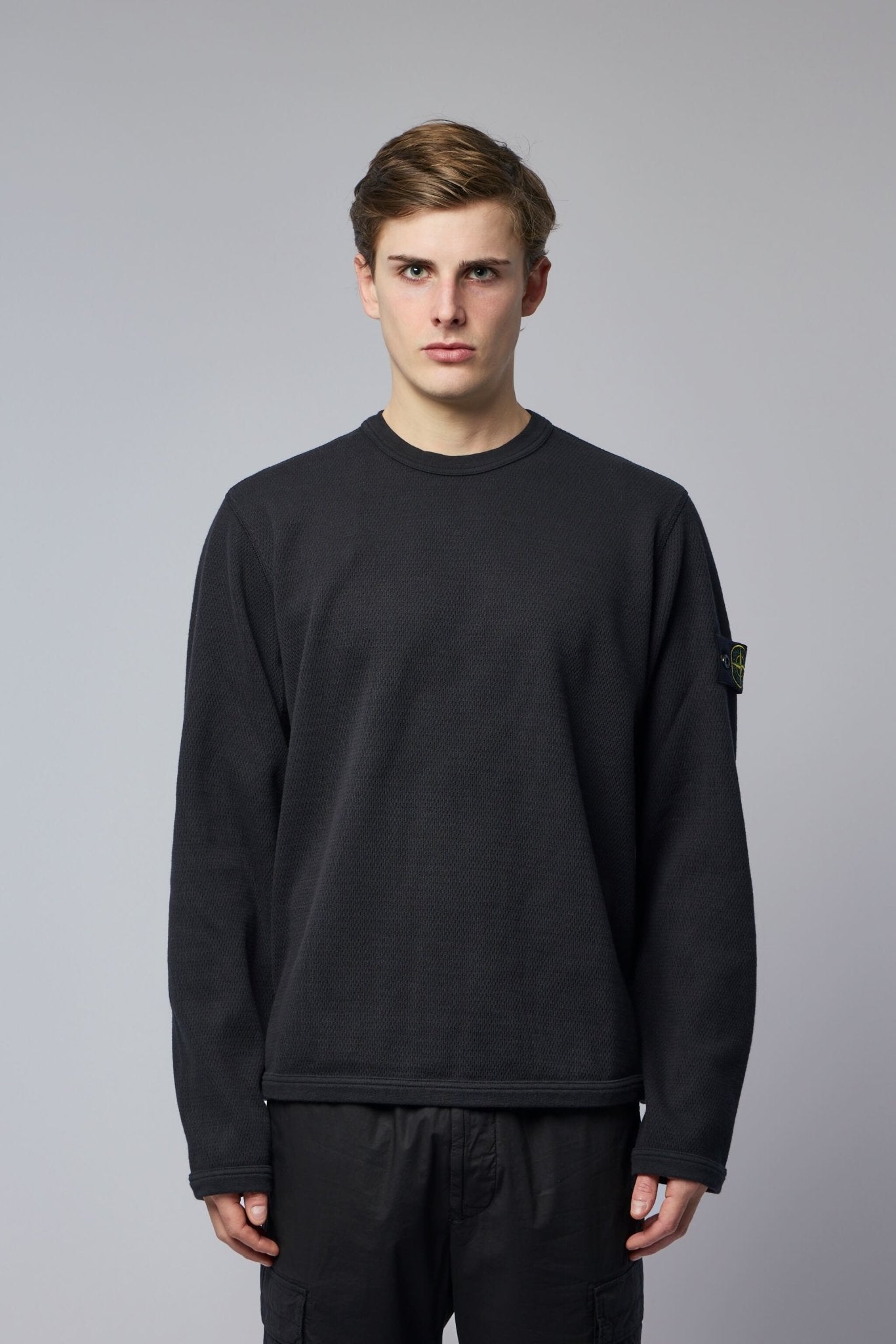 Regular Fit Crewneck Sweatshirt with Elasticated Trims