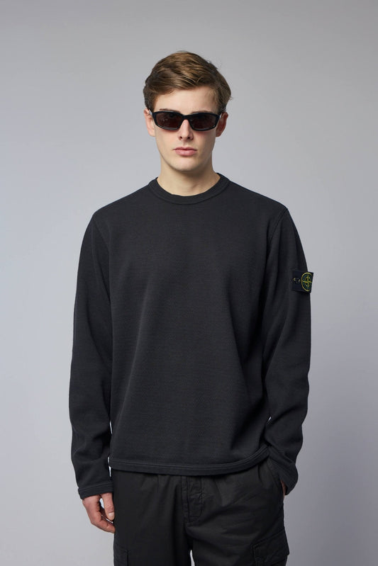 Regular Fit Crewneck Sweatshirt with Elasticated Trims
