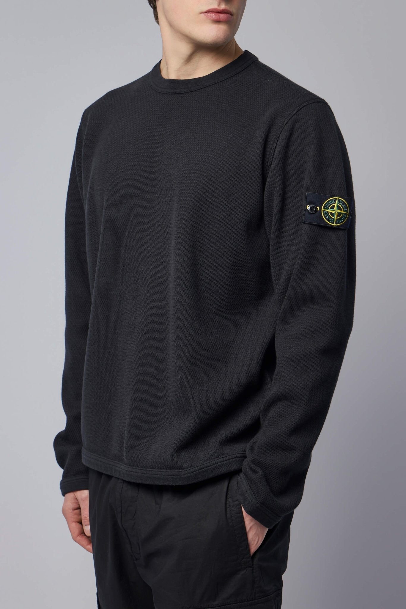 Regular Fit Crewneck Sweatshirt with Elasticated Trims