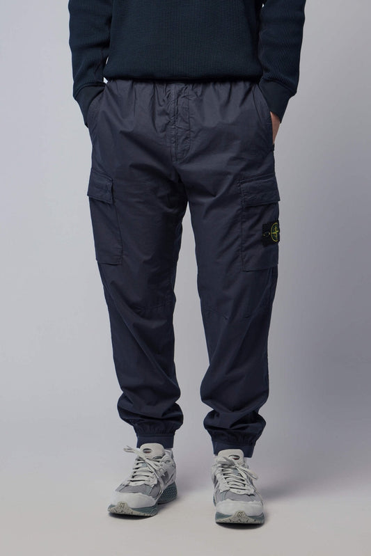 Stretch Cotton Tela Paracadute Cargo Trousers