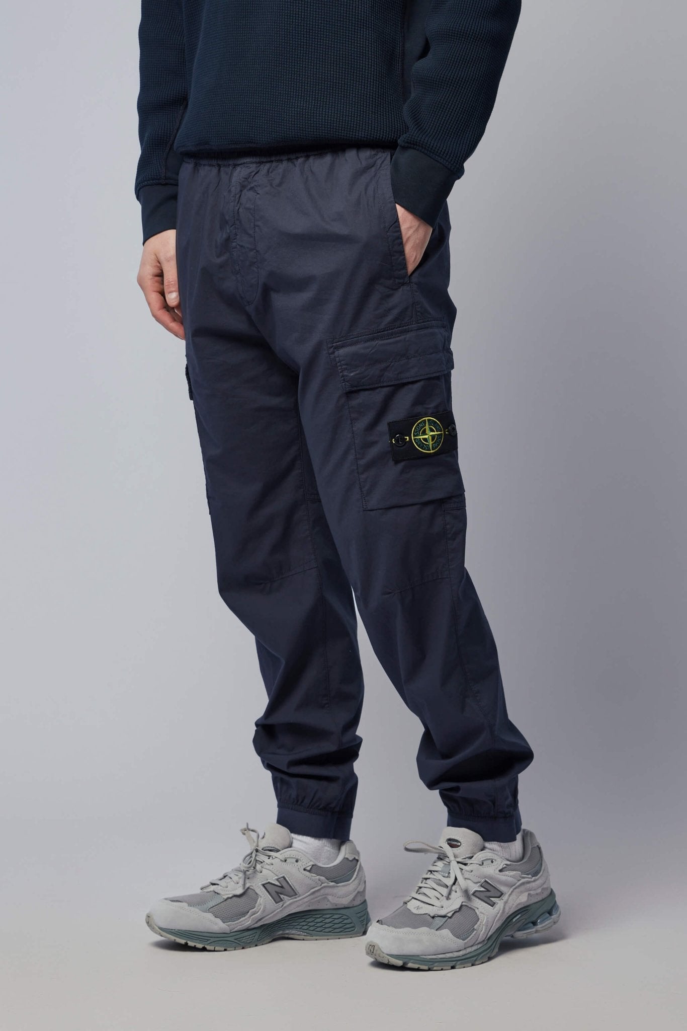 Stretch Cotton Tela Paracadute Cargo Trousers