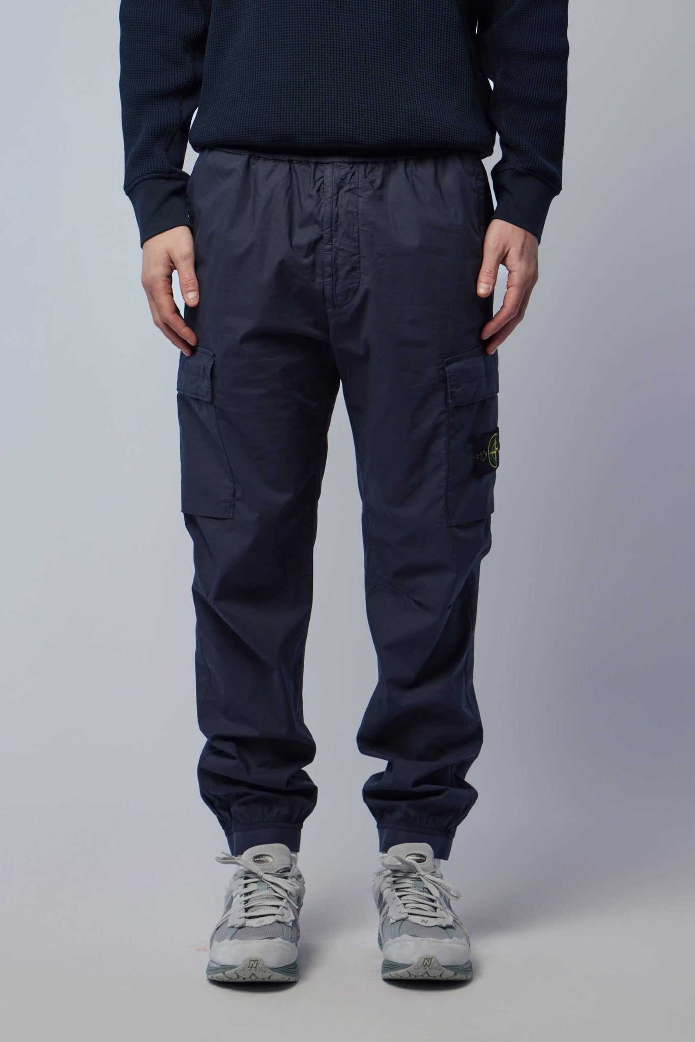 Stretch Cotton Tela Paracadute Cargo Trousers