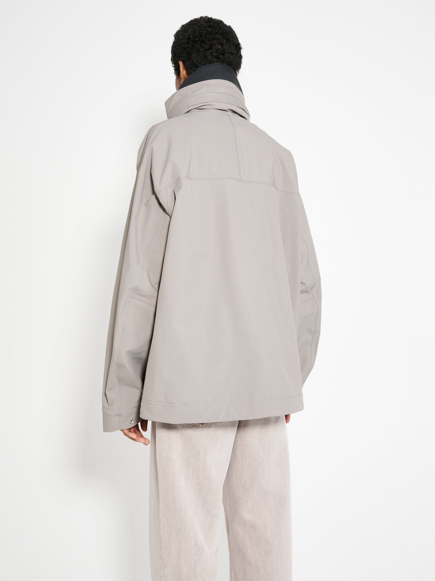 Stone Island Stellina 3L Nylon Hooded Jacket Dove Grey