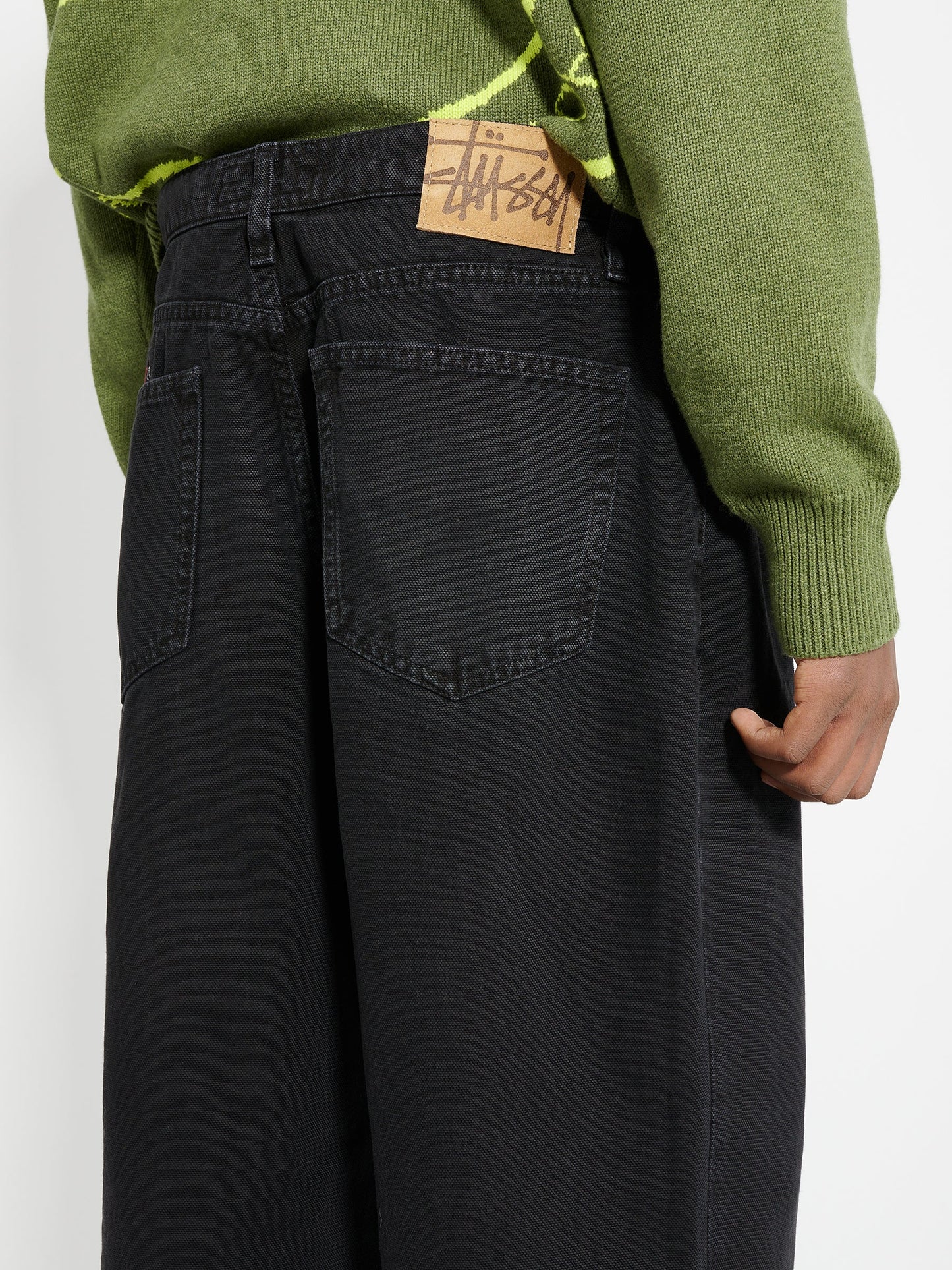 Stüssy Washed Canvas Big Ol’ Jeans Black