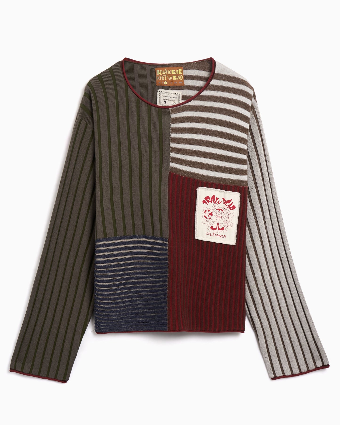 Jersey de rayas Boxy Brain Dead Mixed para hombre