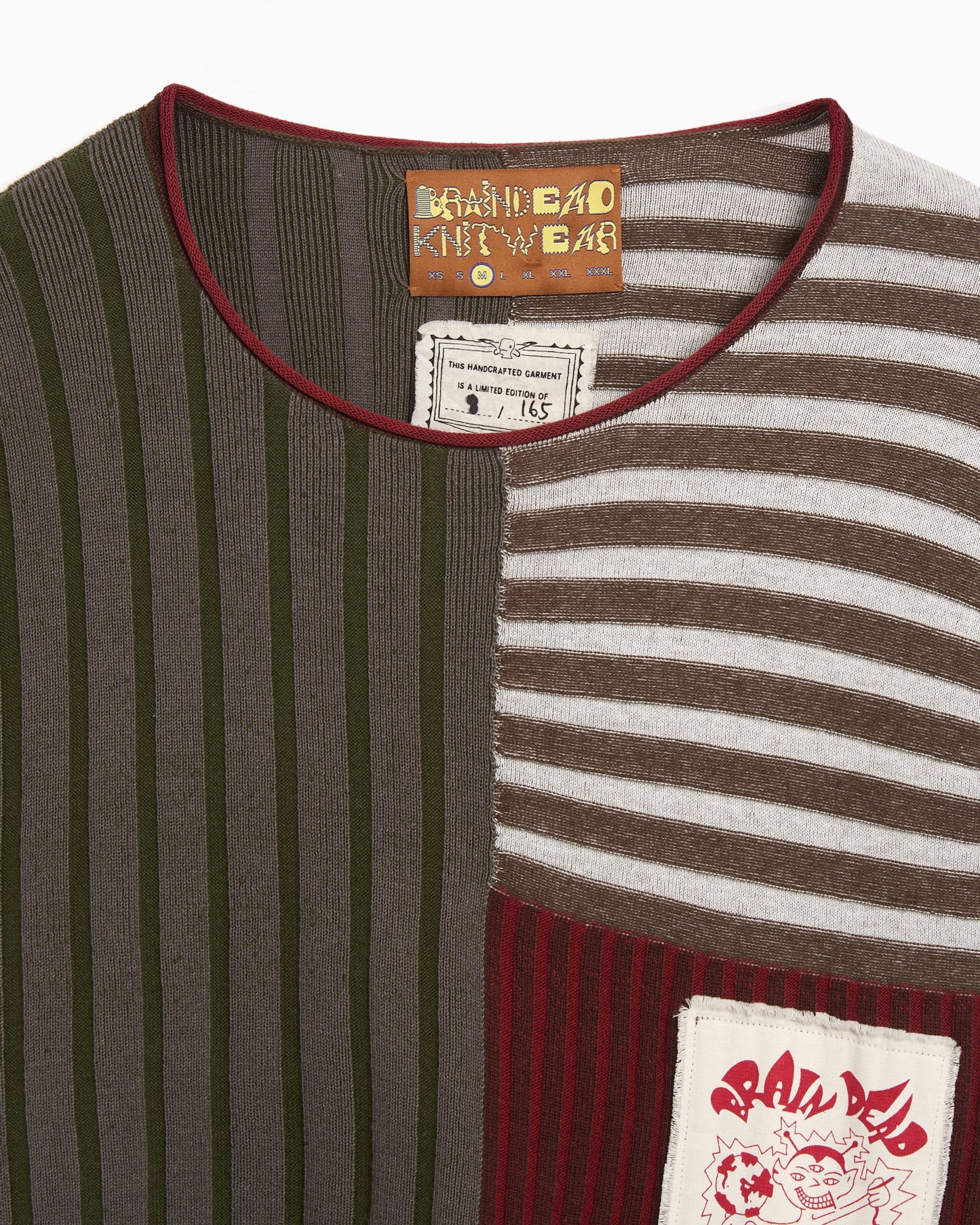 Jersey de rayas Boxy Brain Dead Mixed para hombre