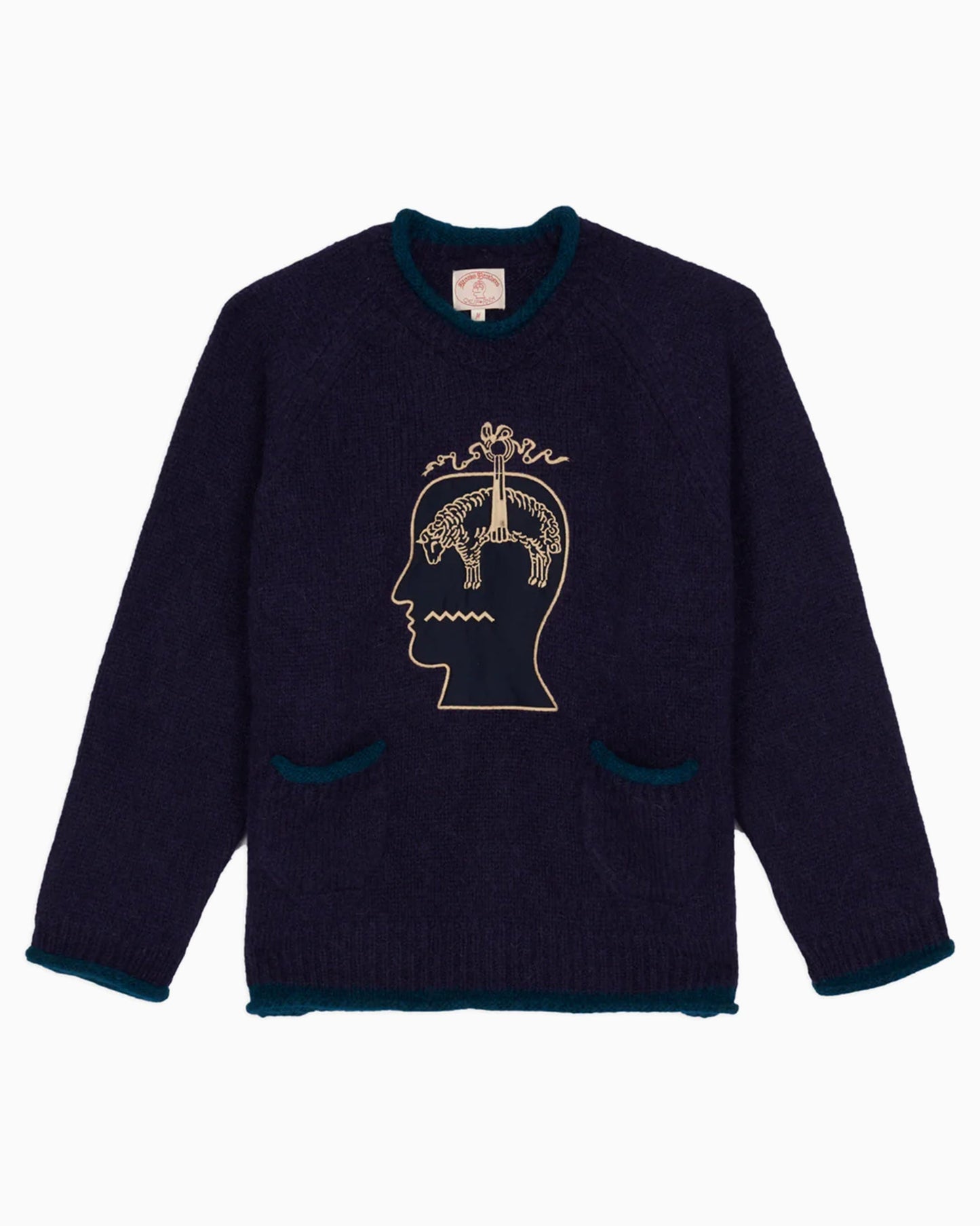 Jersey bordado Relaxed Brain Dead x Brooks Brothers California para hombre