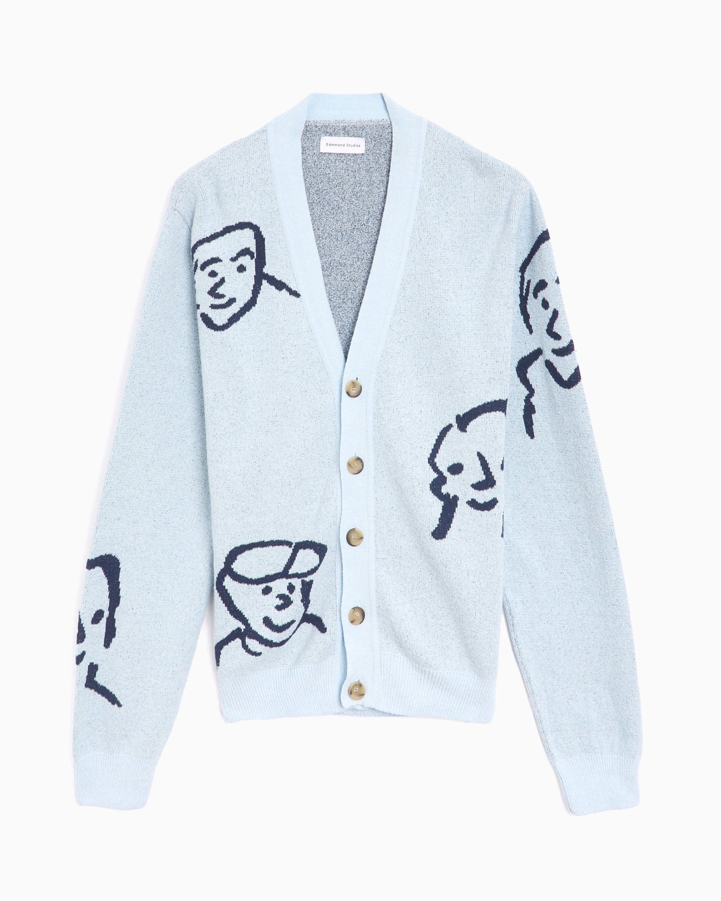 Jersey Relaxed Edmmond Studios Men's Knit Cardigan para hombre