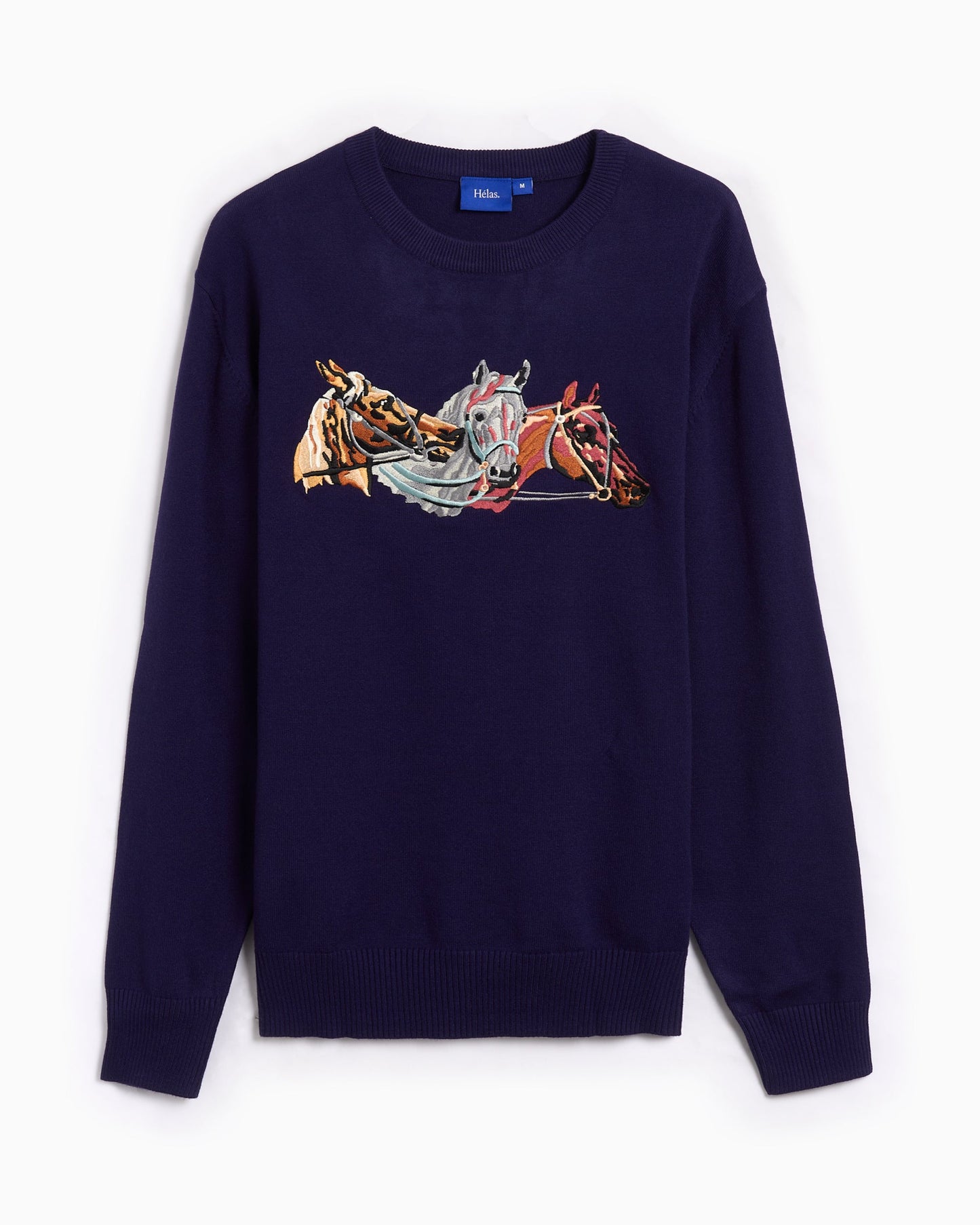 Jersey con gráfico Hélas. Horses para hombre