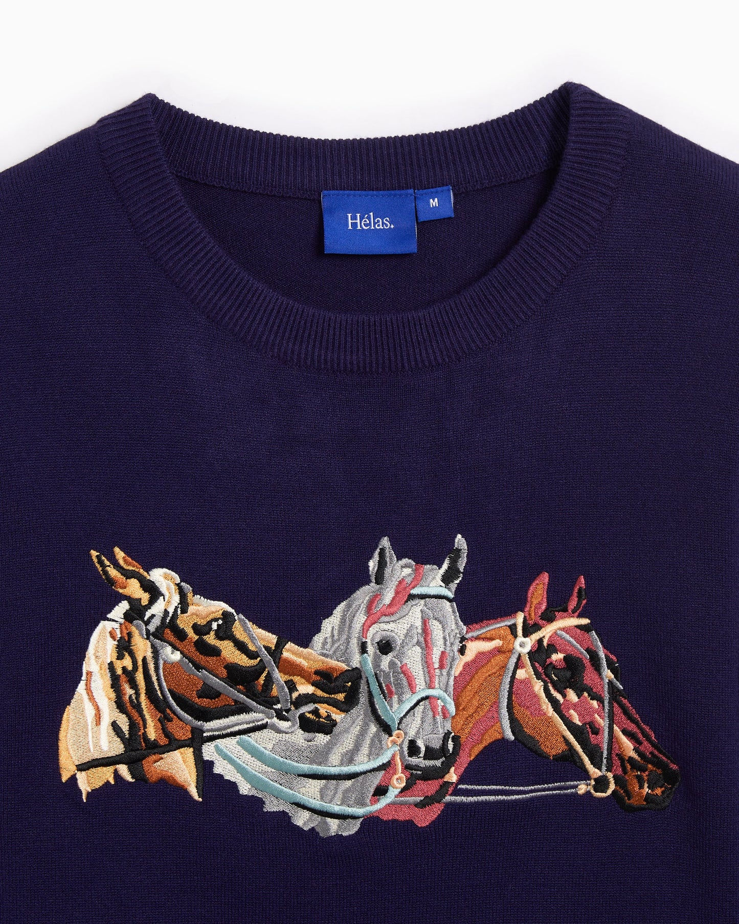 Jersey con gráfico Hélas. Horses para hombre