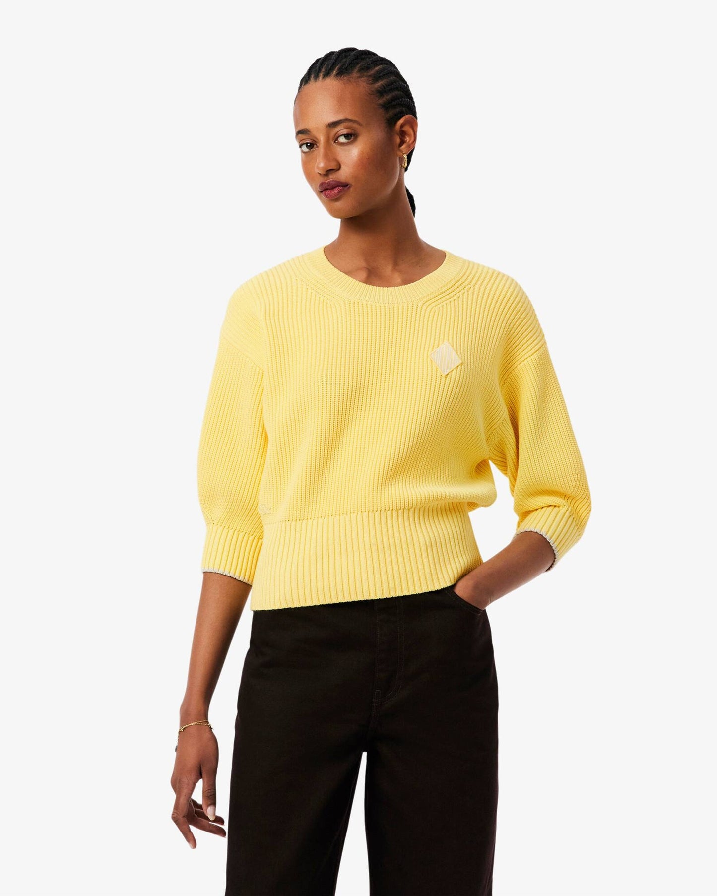 Jersey Relaxed de cuello redondo Lacoste para mujer
