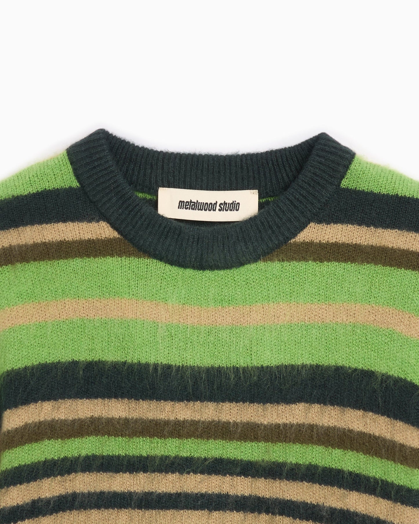 Jersey Metalwood Studio Men's Striped Knit Sweater para hombre