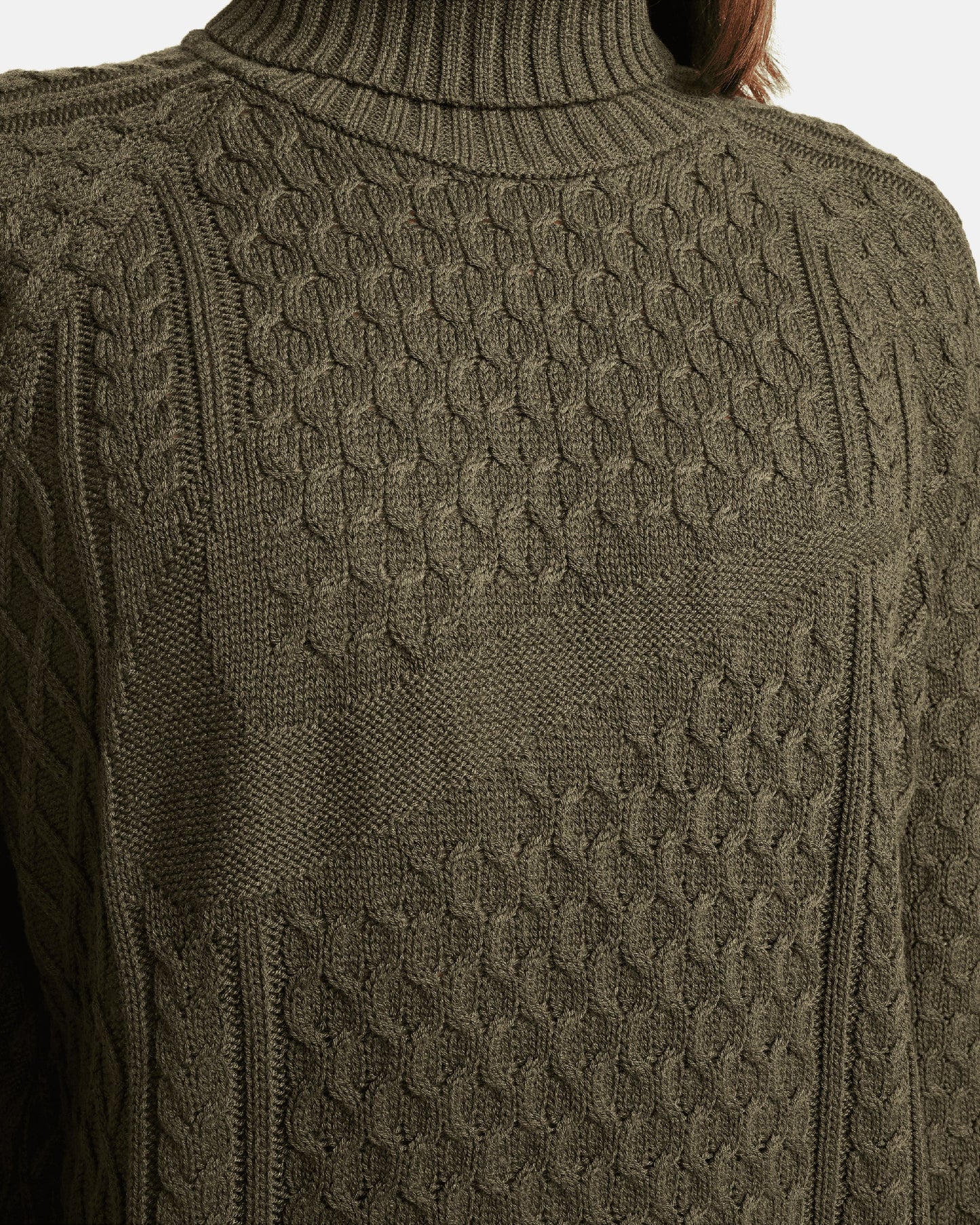 Jersey Nike Life Men's Turtleneck Cable Knit Sweater para hombre