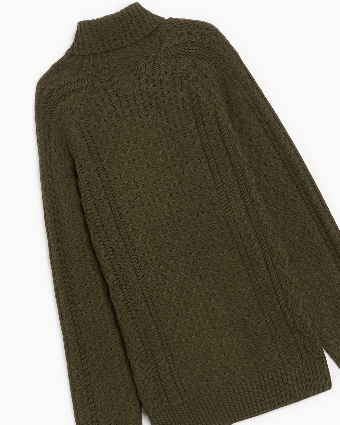 Jersey Nike Life Men's Turtleneck Cable Knit Sweater para hombre