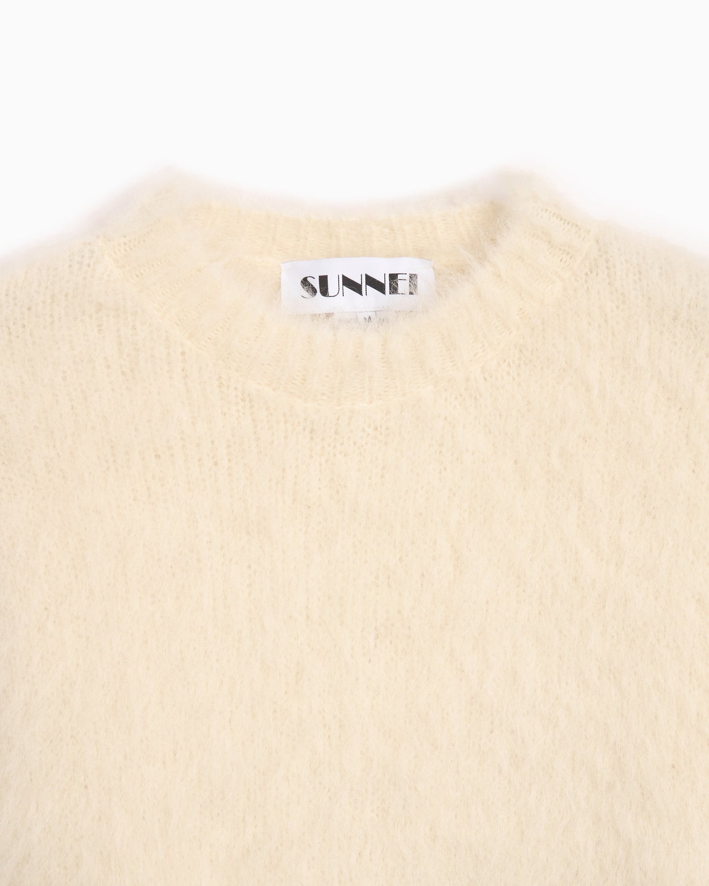 Jersey Sunnei Men's Hairy Knit Round Neck Sweater para hombre