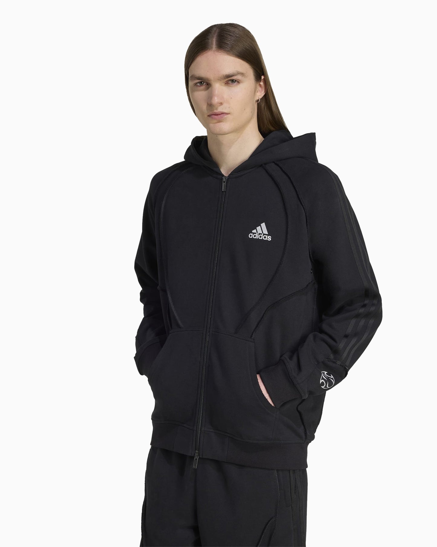 Sudadera con cremallera Relaxed adidas Adilenium Adilenium Teamgeist para hombre