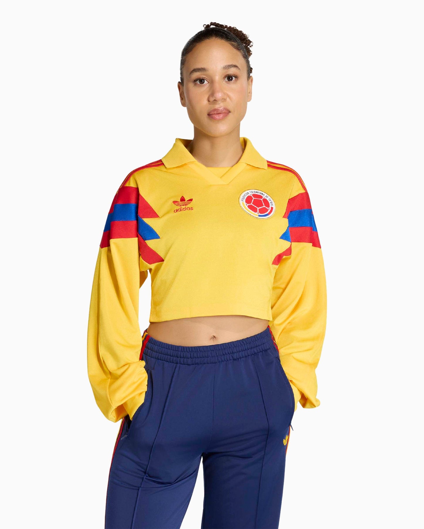 Sudadera Crop adidas Originals Colombia Reconstructed para mujer