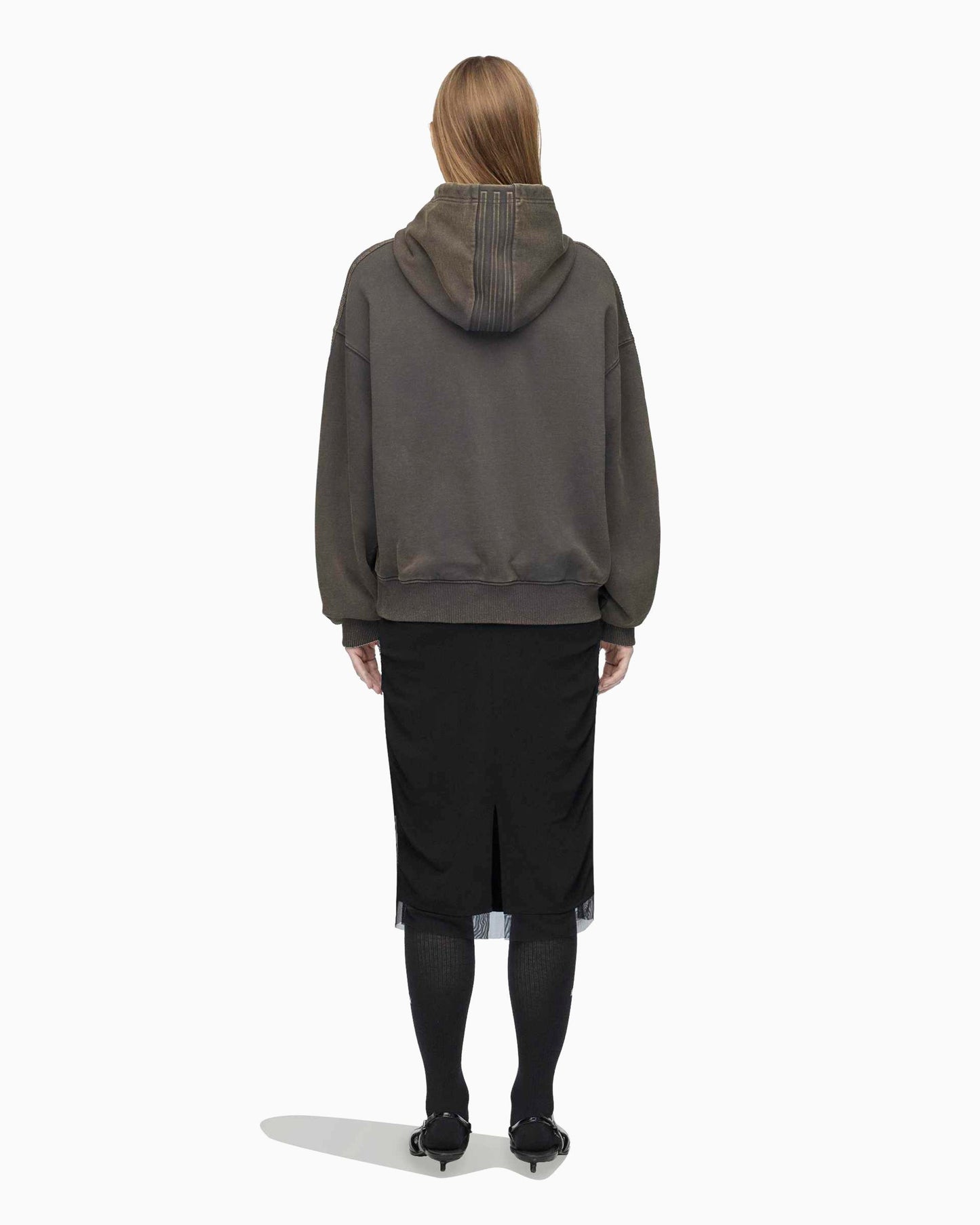 Sudadera con capucha con logo Oversize adidas Originals x AVAVAV Shoulderless para mujer