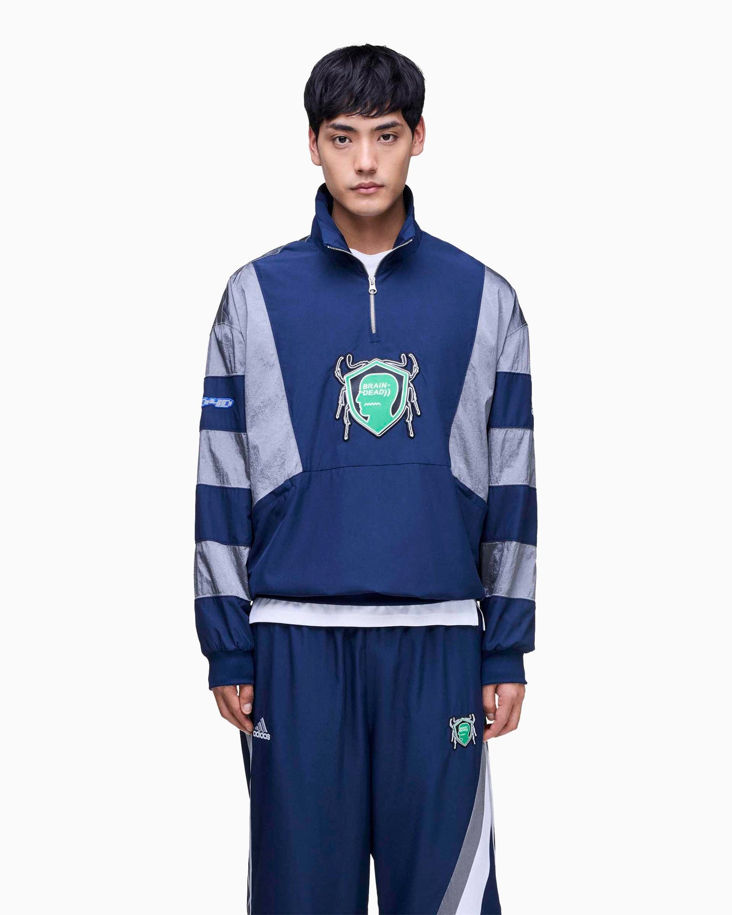 Sudadera Half Zip adidas Originals x Brain Dead para hombre