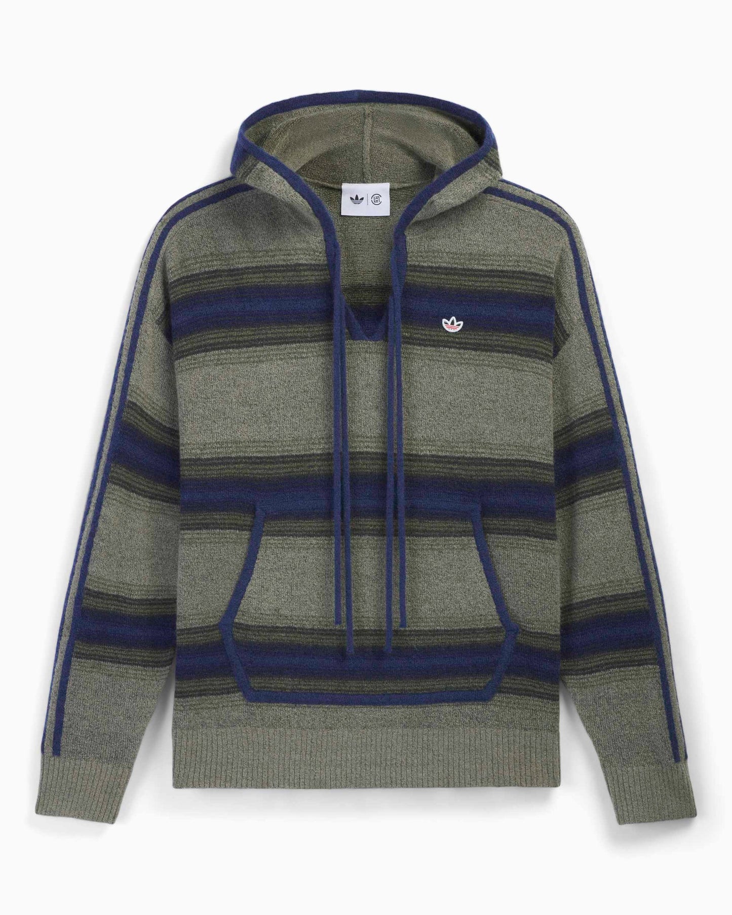 Sudadera con capucha de rayas adidas Originals x CLOT Baja Unisex