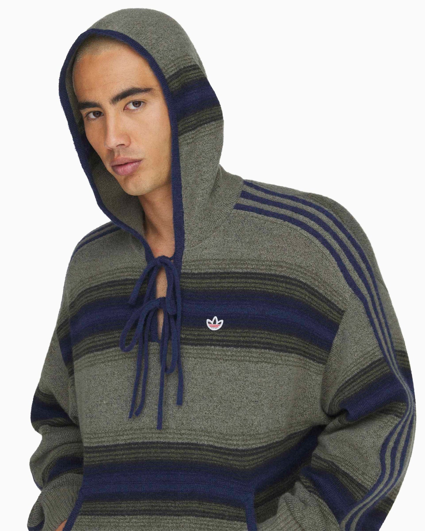 Sudadera con capucha de rayas adidas Originals x CLOT Baja Unisex