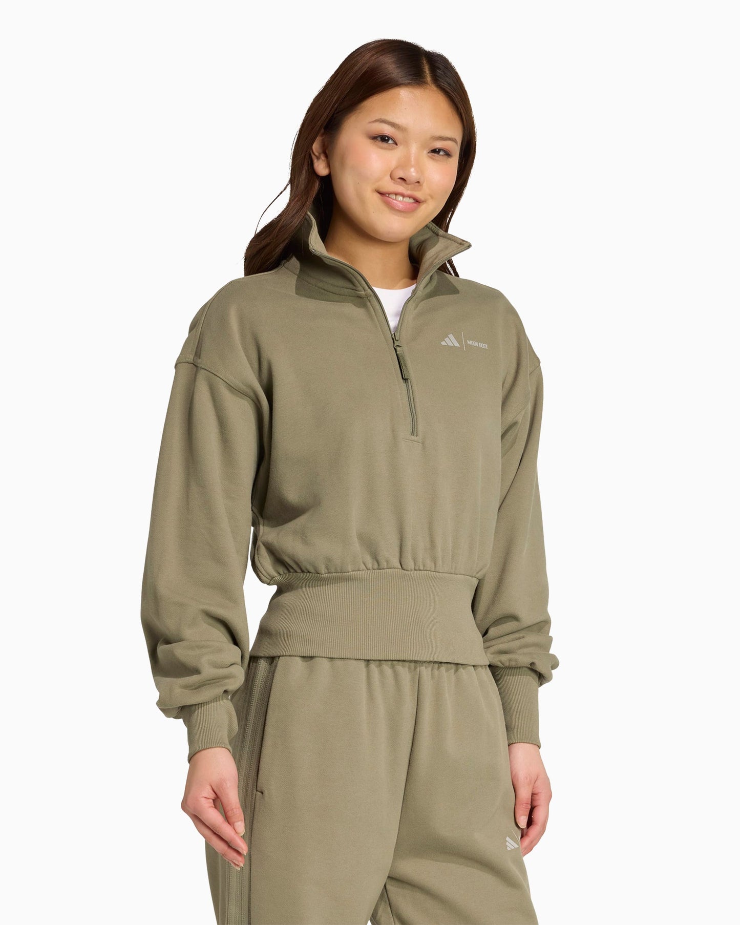 Sudadera Half Zip Crop adidas Originals x Moon Boot LEGGRN para mujer