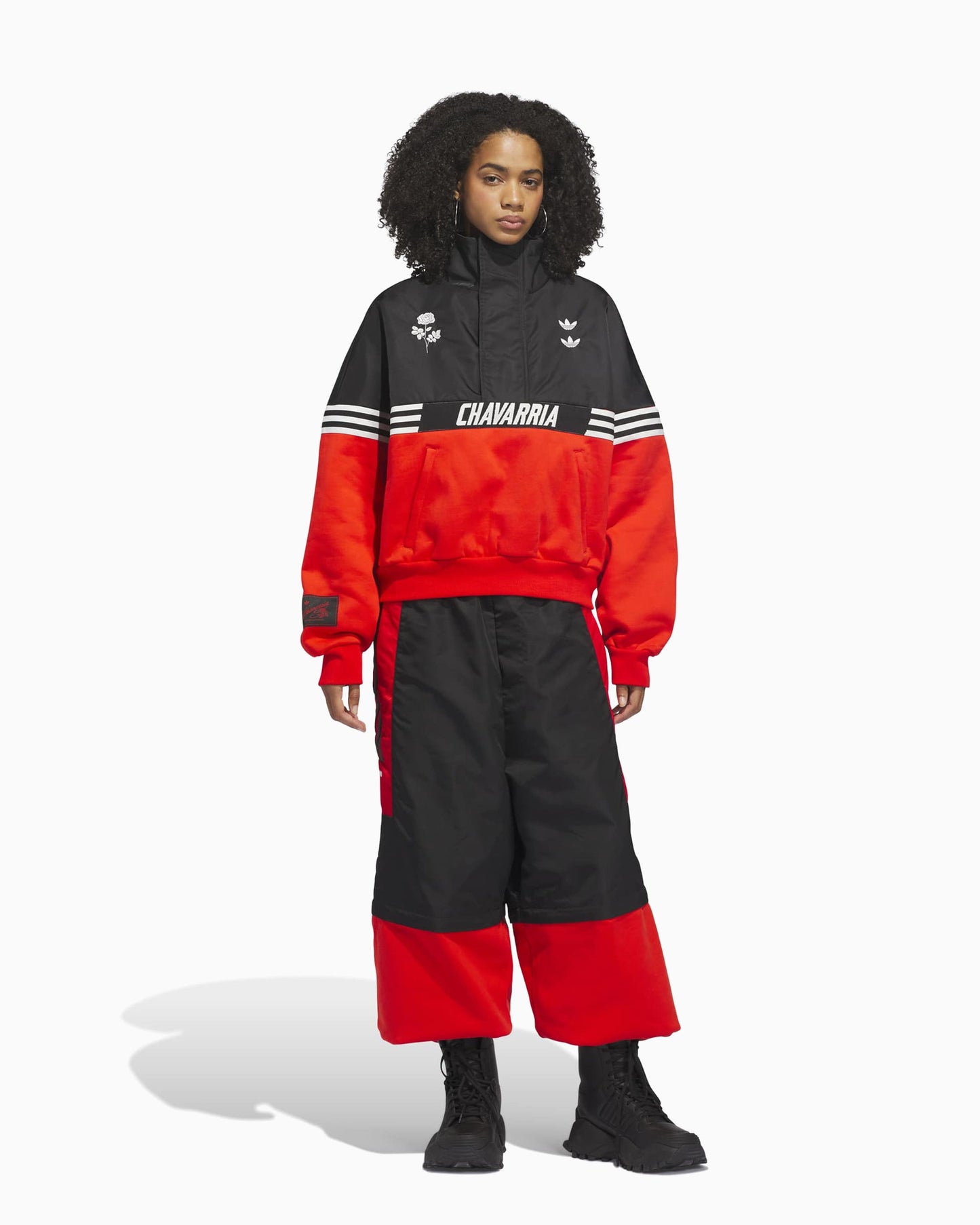 Sudadera Half Zip con logo Relaxed adidas Originals x Willy Chavarria Gomez para hombre