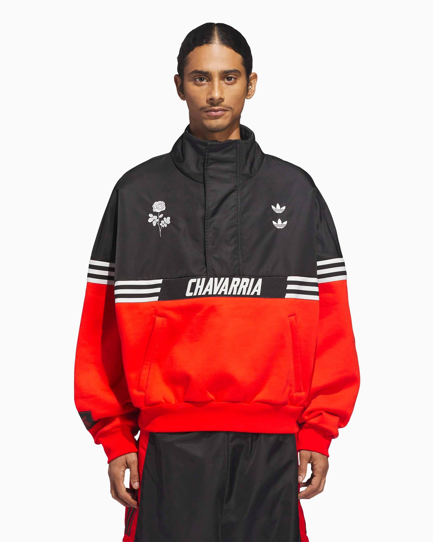 Sudadera Half Zip con logo Relaxed adidas Originals x Willy Chavarria Gomez para hombre