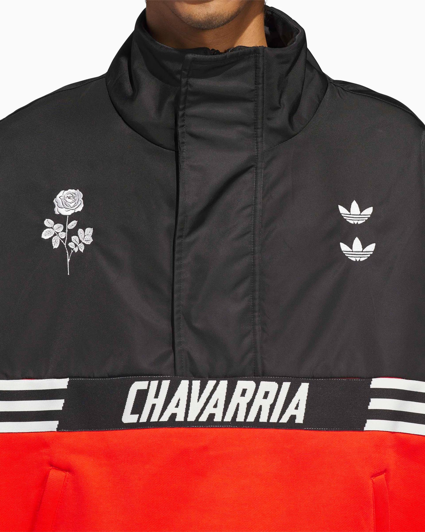 Sudadera Half Zip con logo Relaxed adidas Originals x Willy Chavarria Gomez para hombre