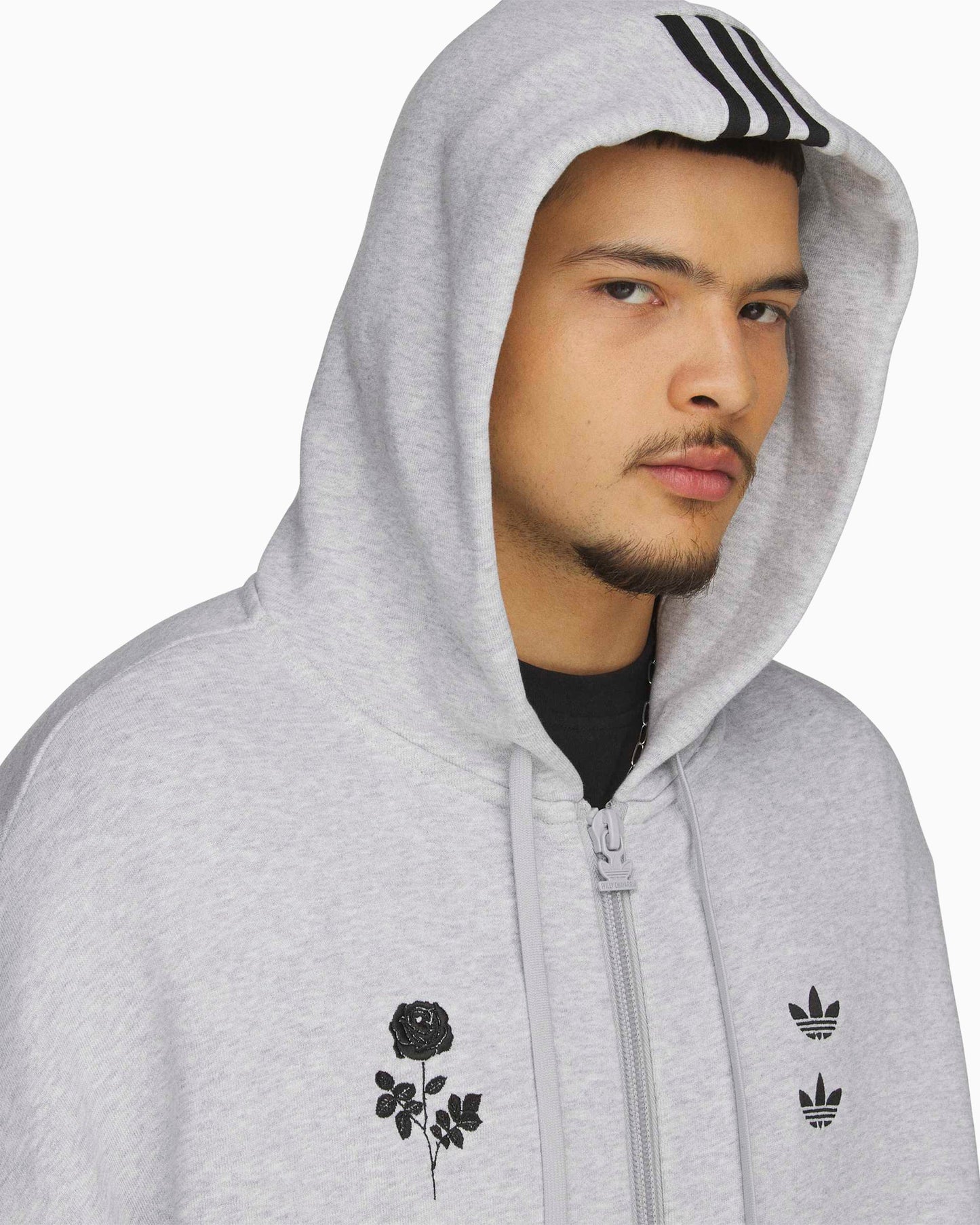 Sudadera con cremallera con logo Relaxed adidas Originals x Willy Chavarria para hombre