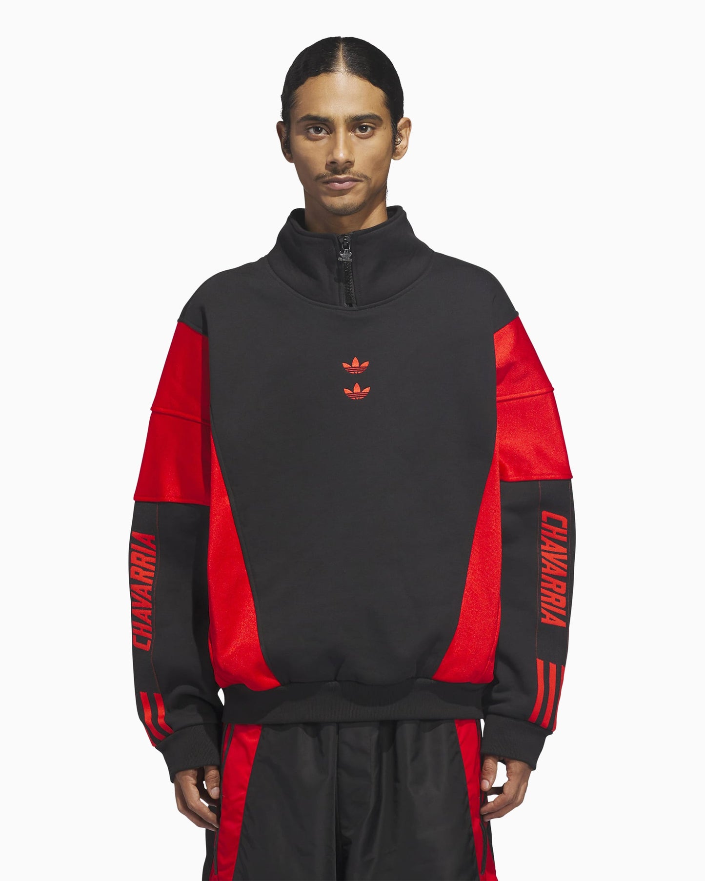 Sudadera Half Zip con logo Relaxed adidas Originals x Willy Chavarria Watsonville para hombre