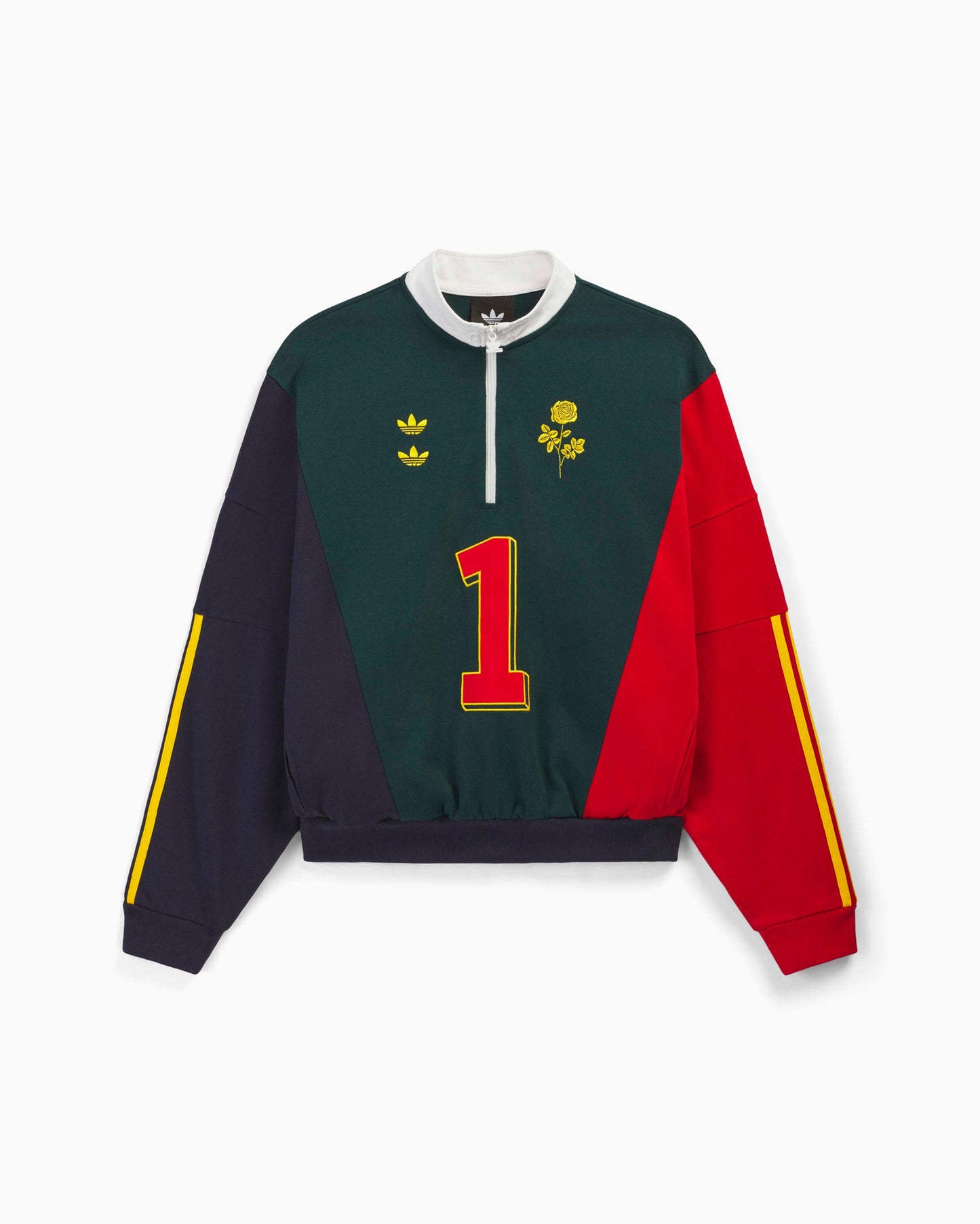 Sudadera Half Zip con logo Relaxed adidas Originals x Willy Chavarria Watsonville para hombre